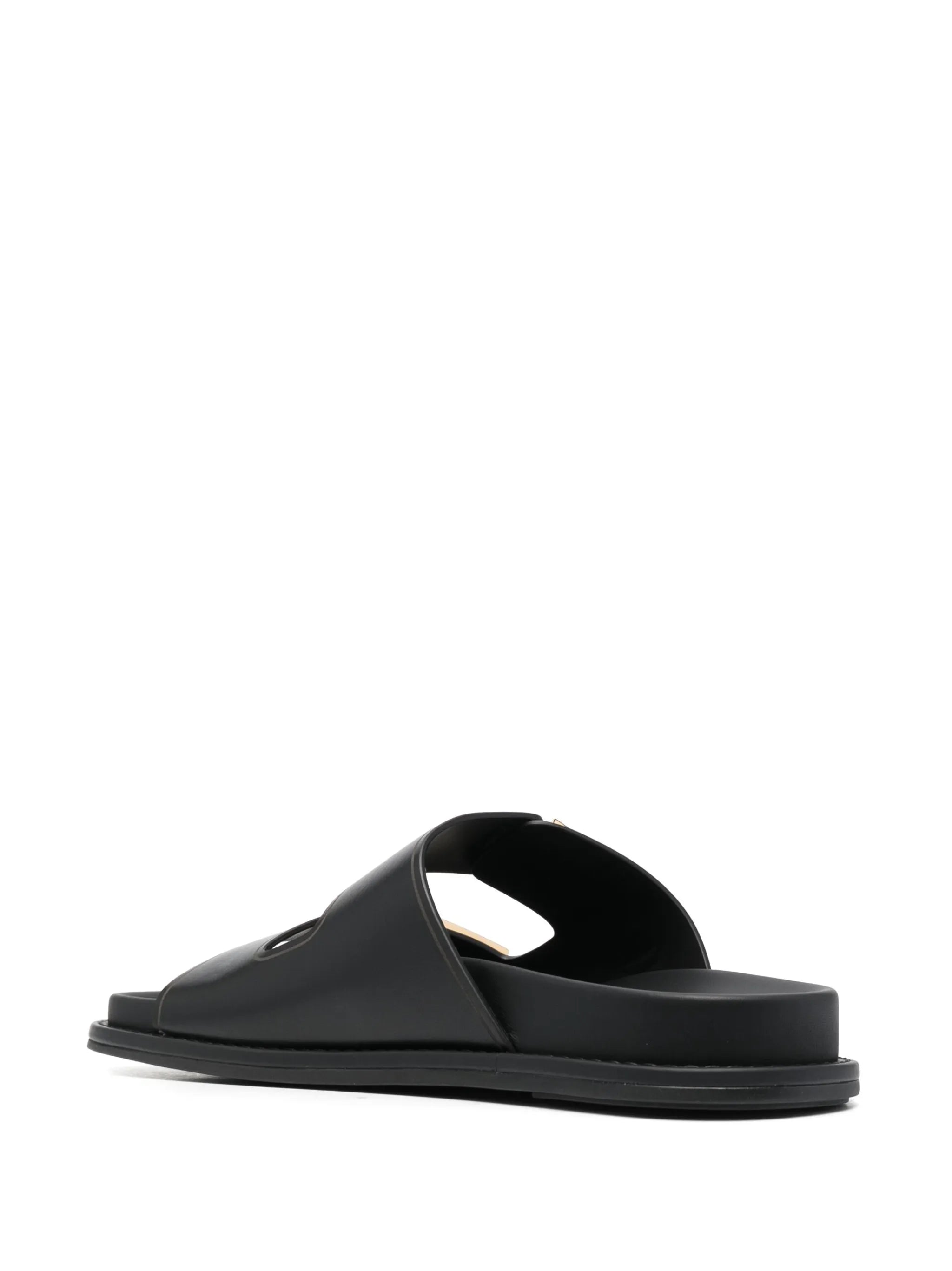 Fendi Feel logo-buckle slides