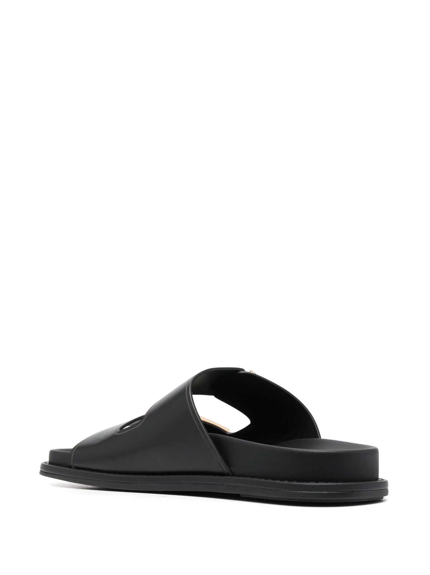 Fendi Feel logo-buckle slides