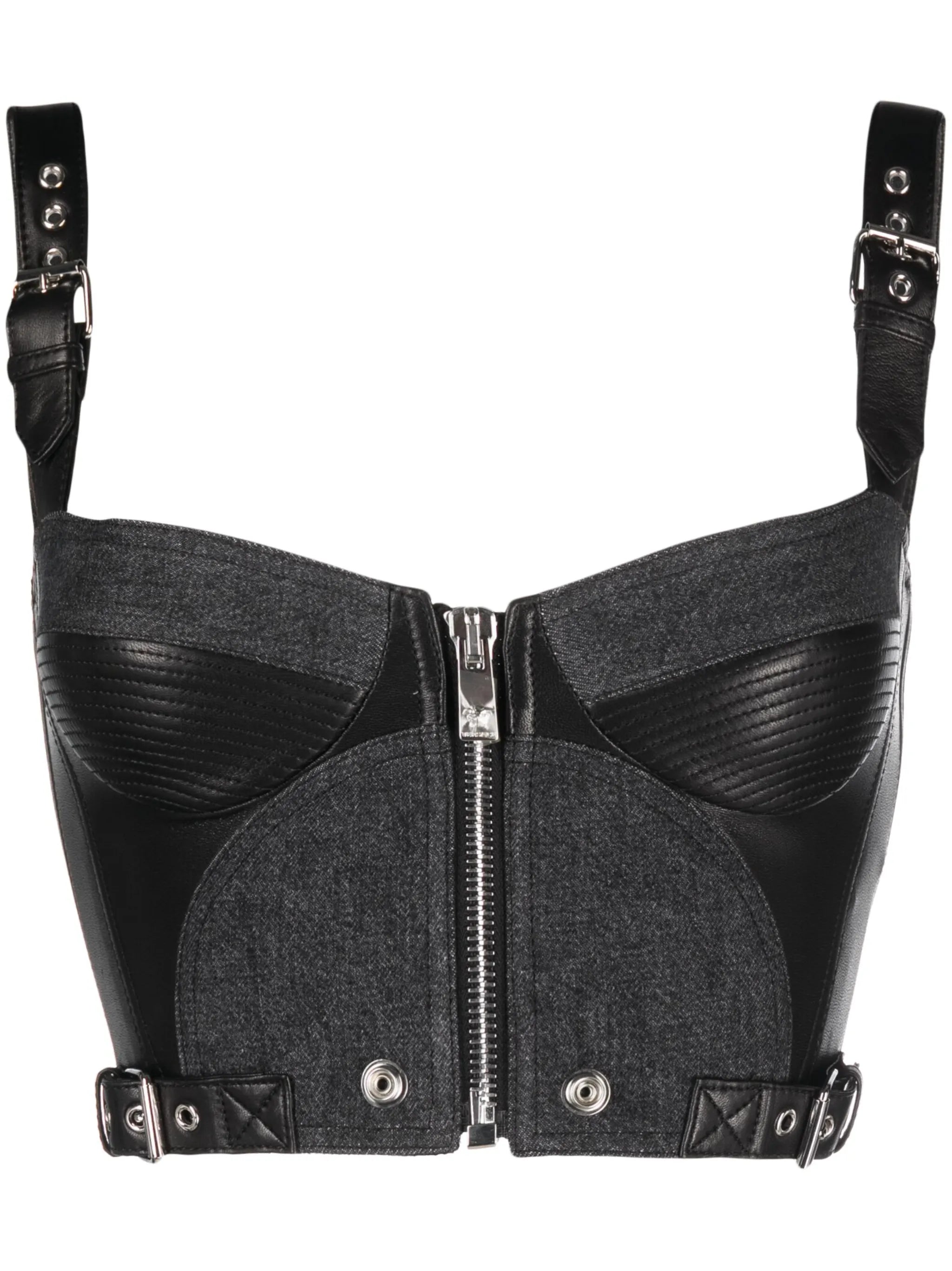 panelled bustier top