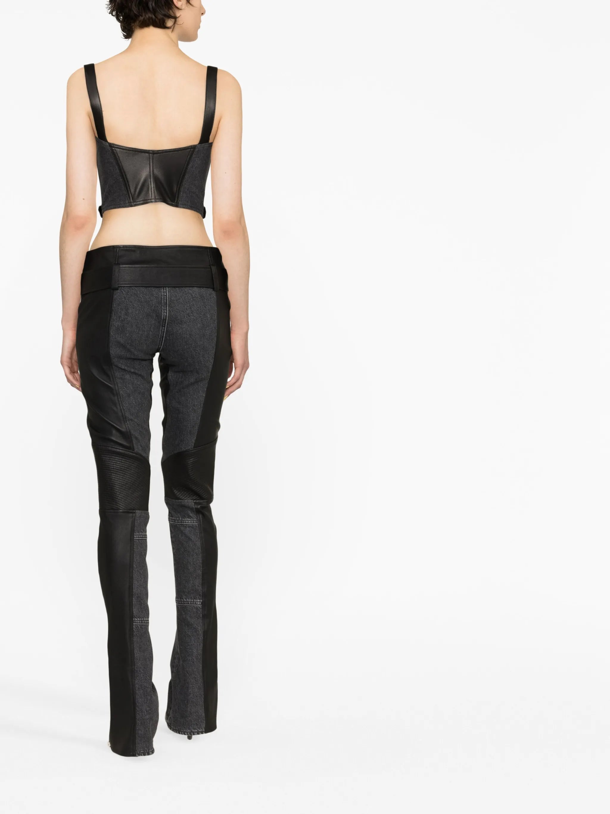 panelled bustier top