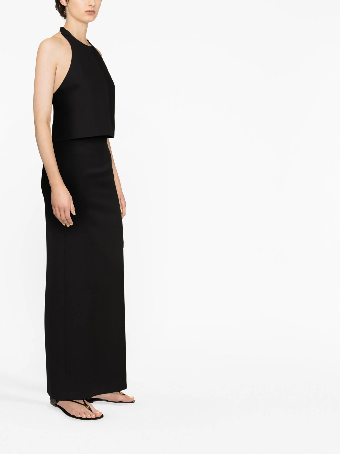 halterneck wool top