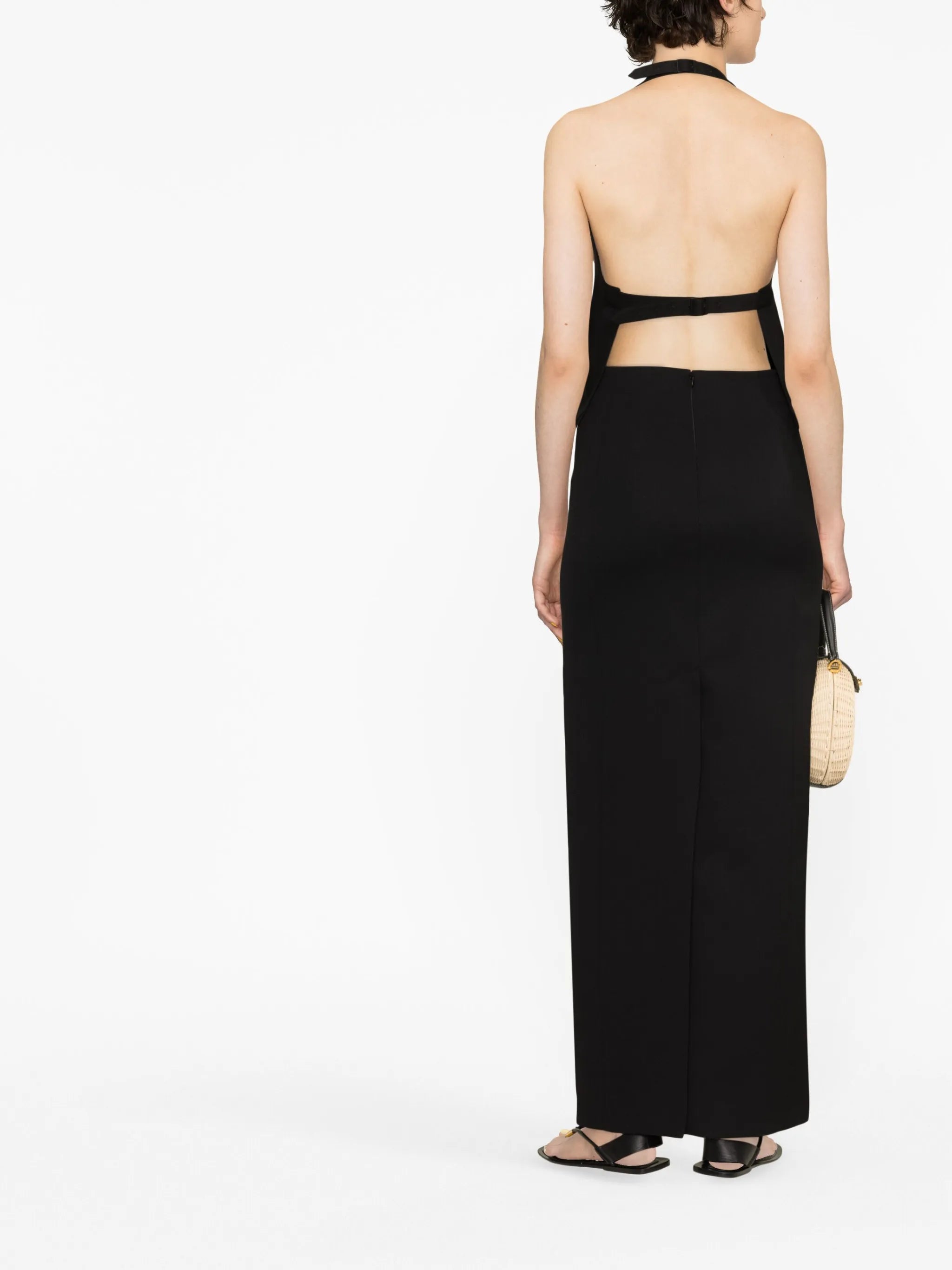 halterneck wool top