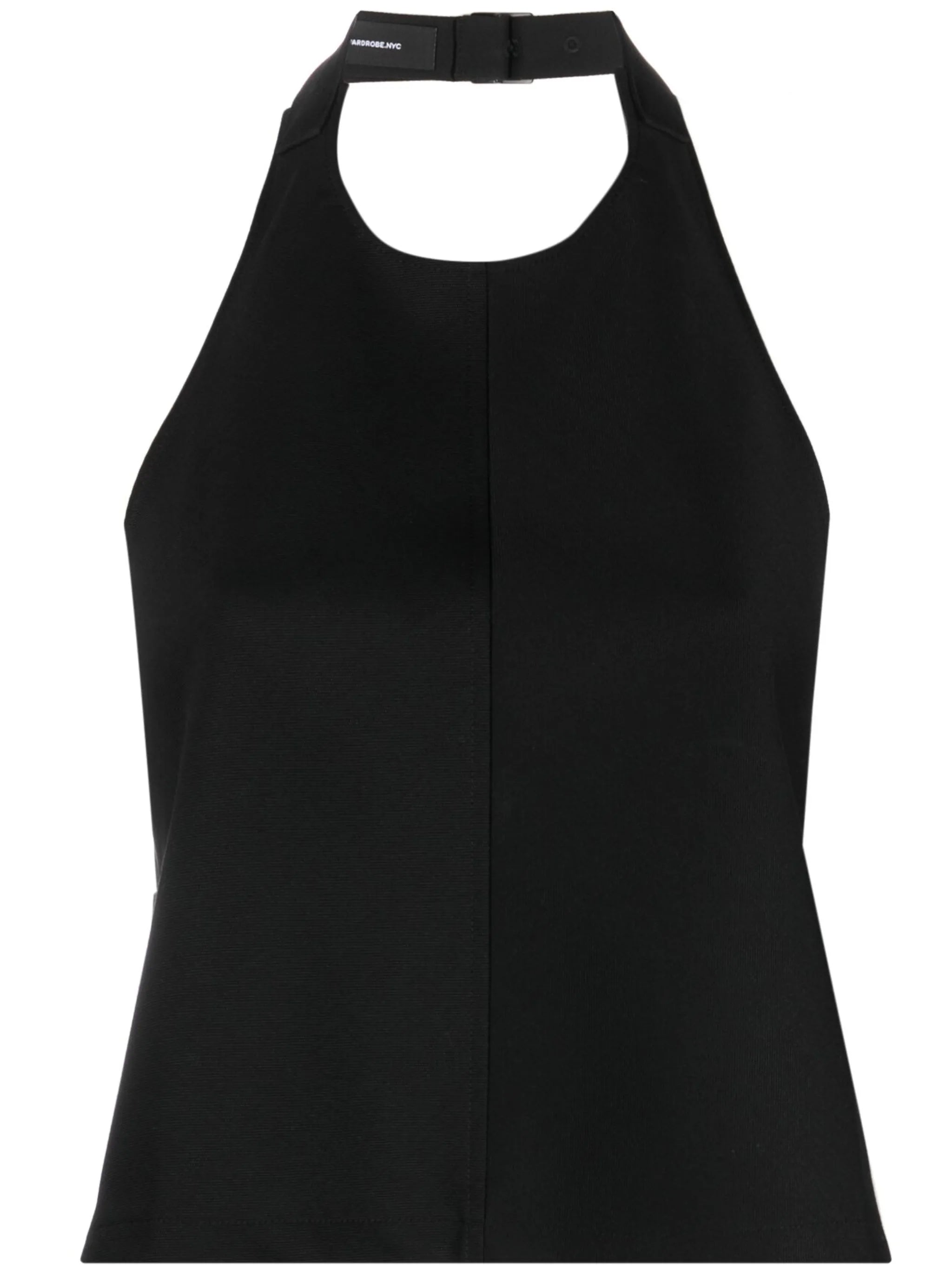 halterneck wool top