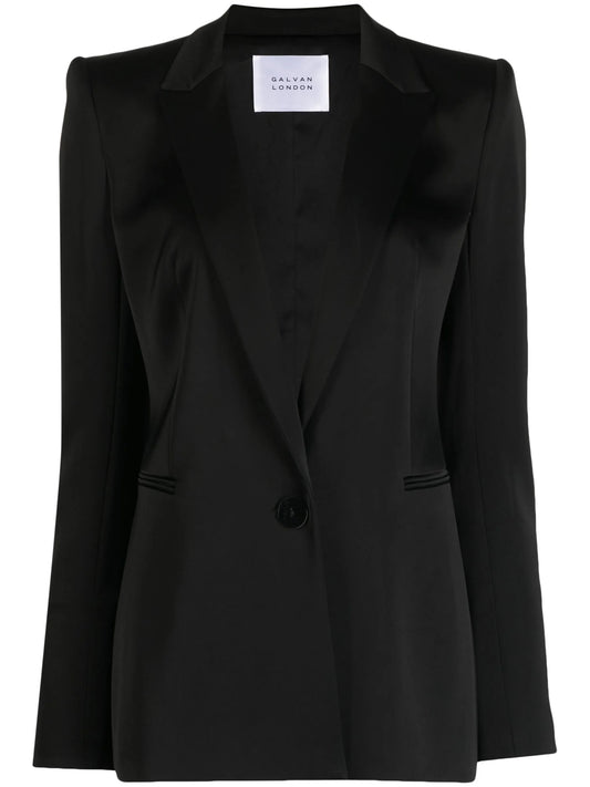 Sculpted single-breasted blazer