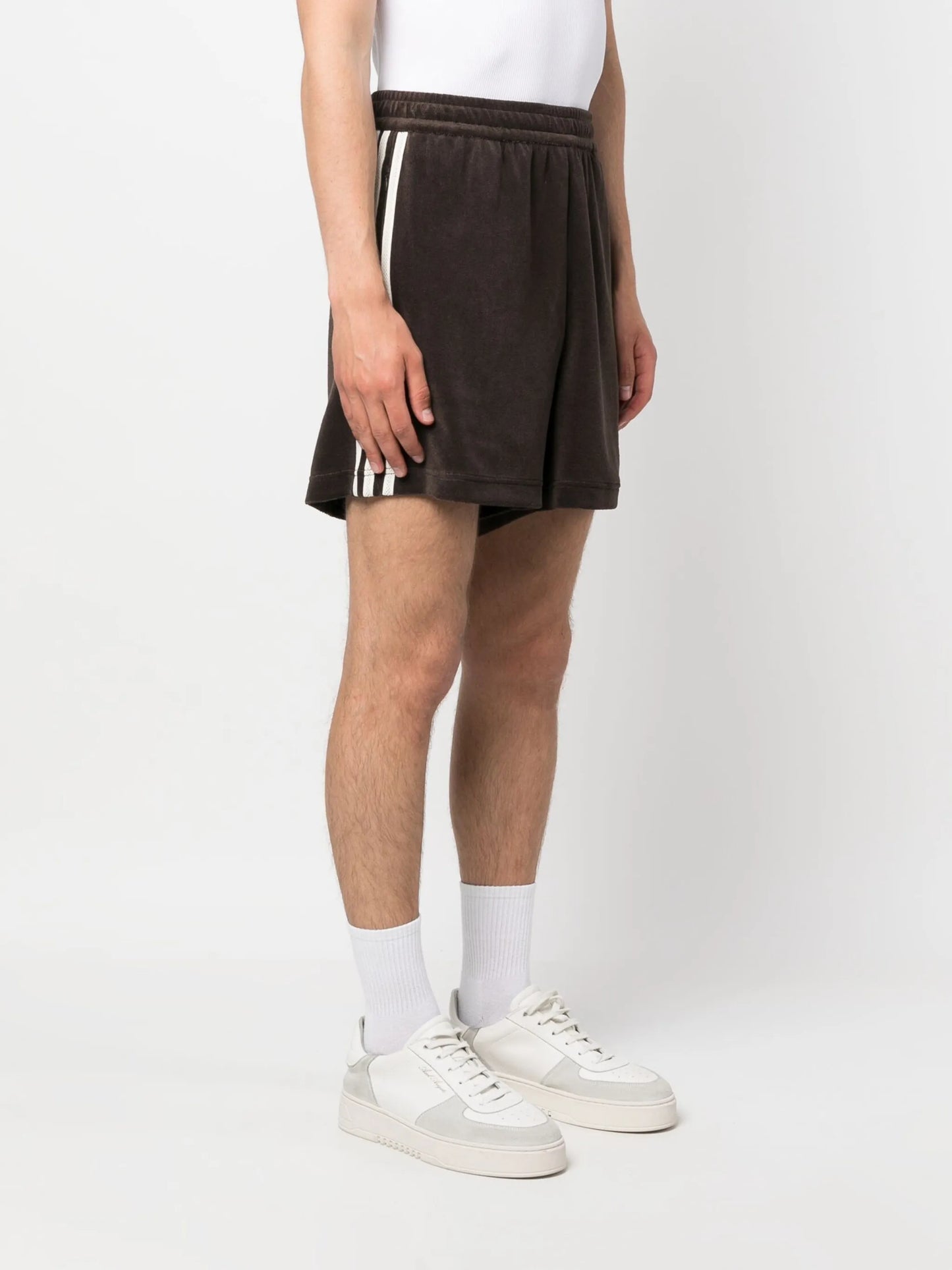 fleece-texture track shorts