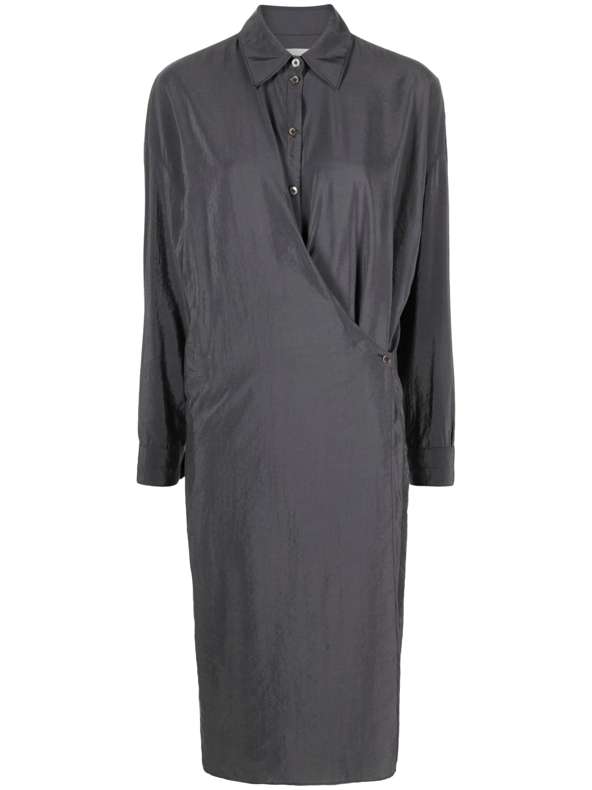 silk-blend midi dress