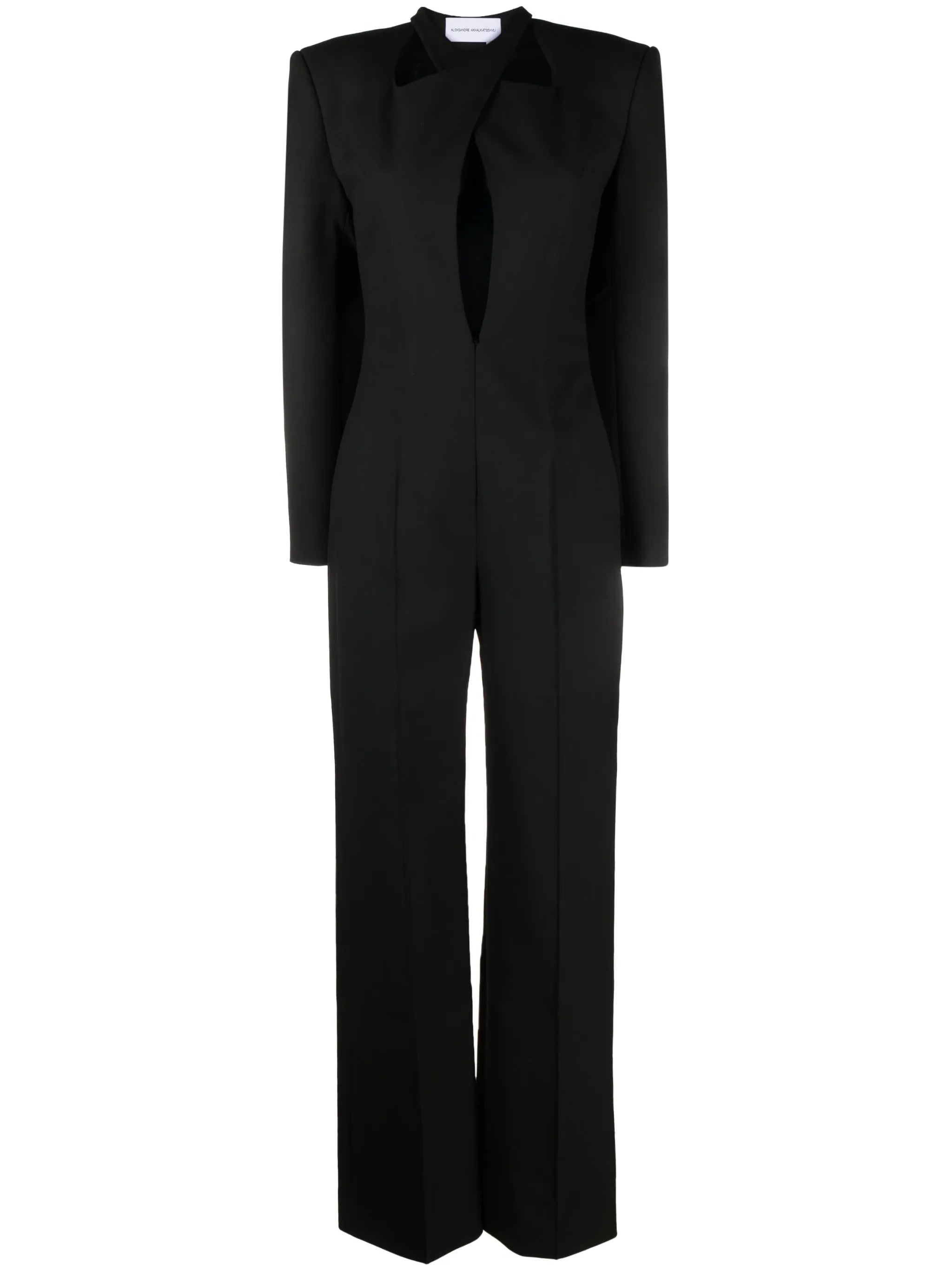 cut-out crepe jumpsuit