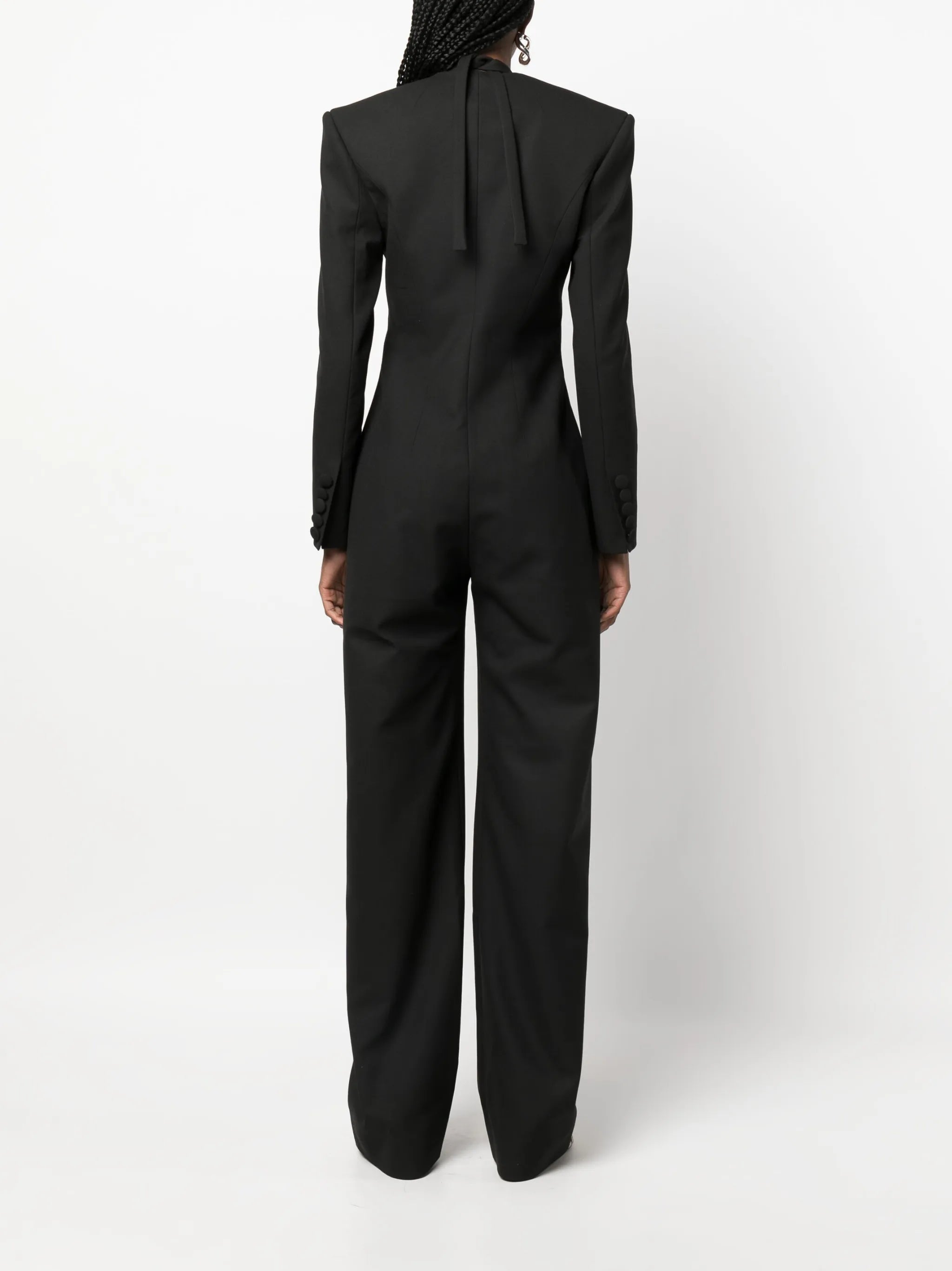 cut-out crepe jumpsuit
