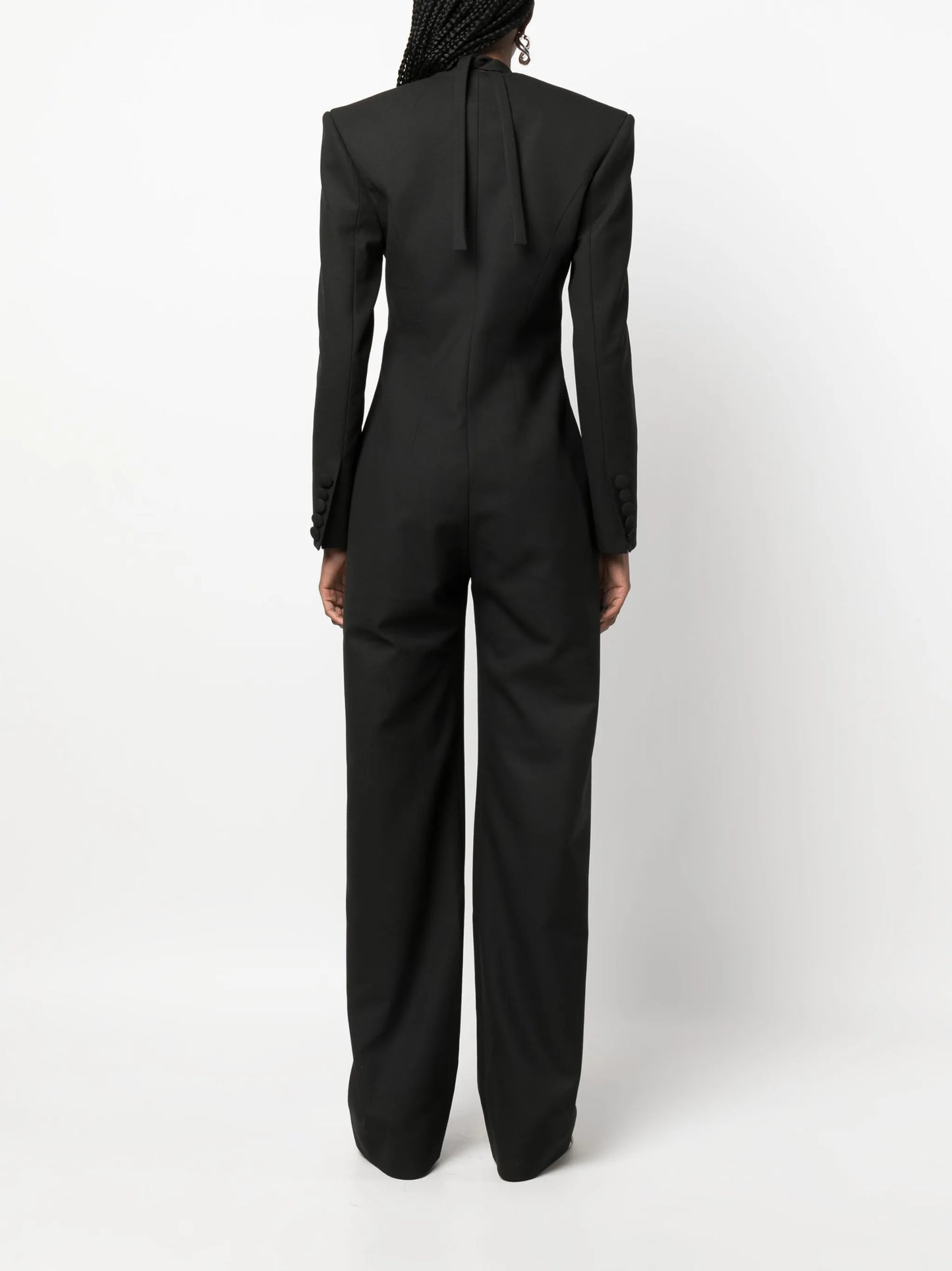 cut-out crepe jumpsuit