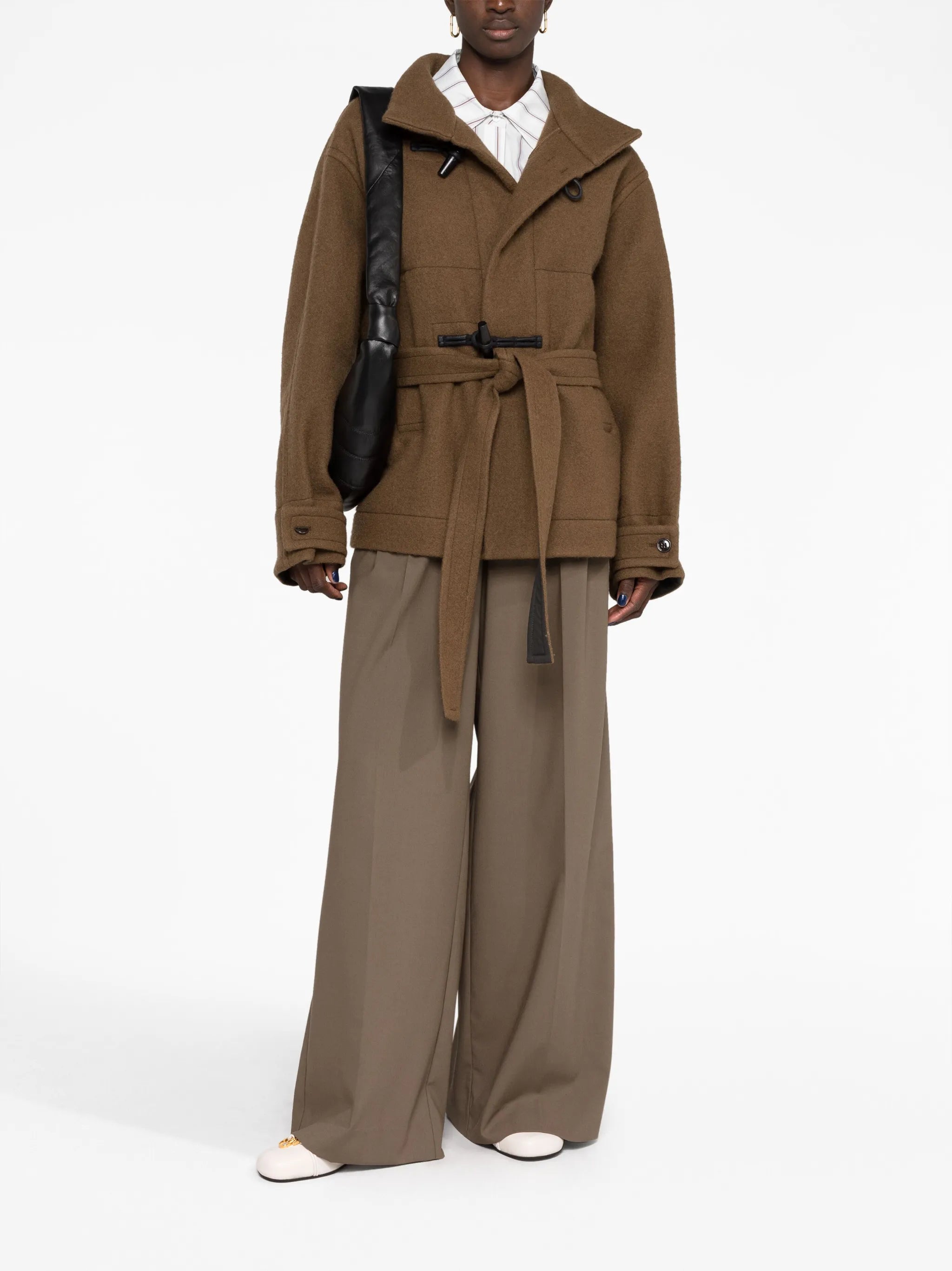 virgin-wool duffle jacket