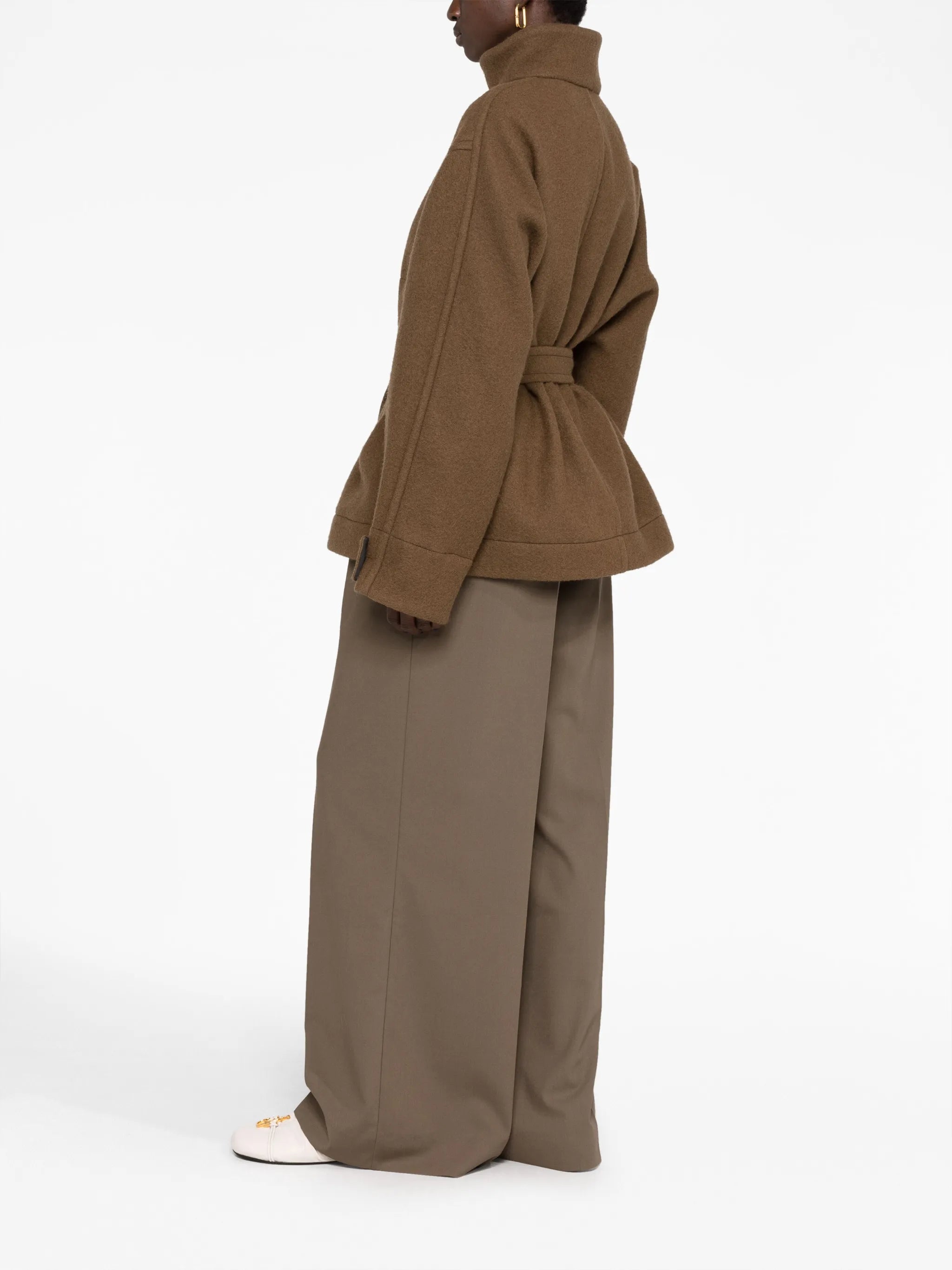 virgin-wool duffle jacket