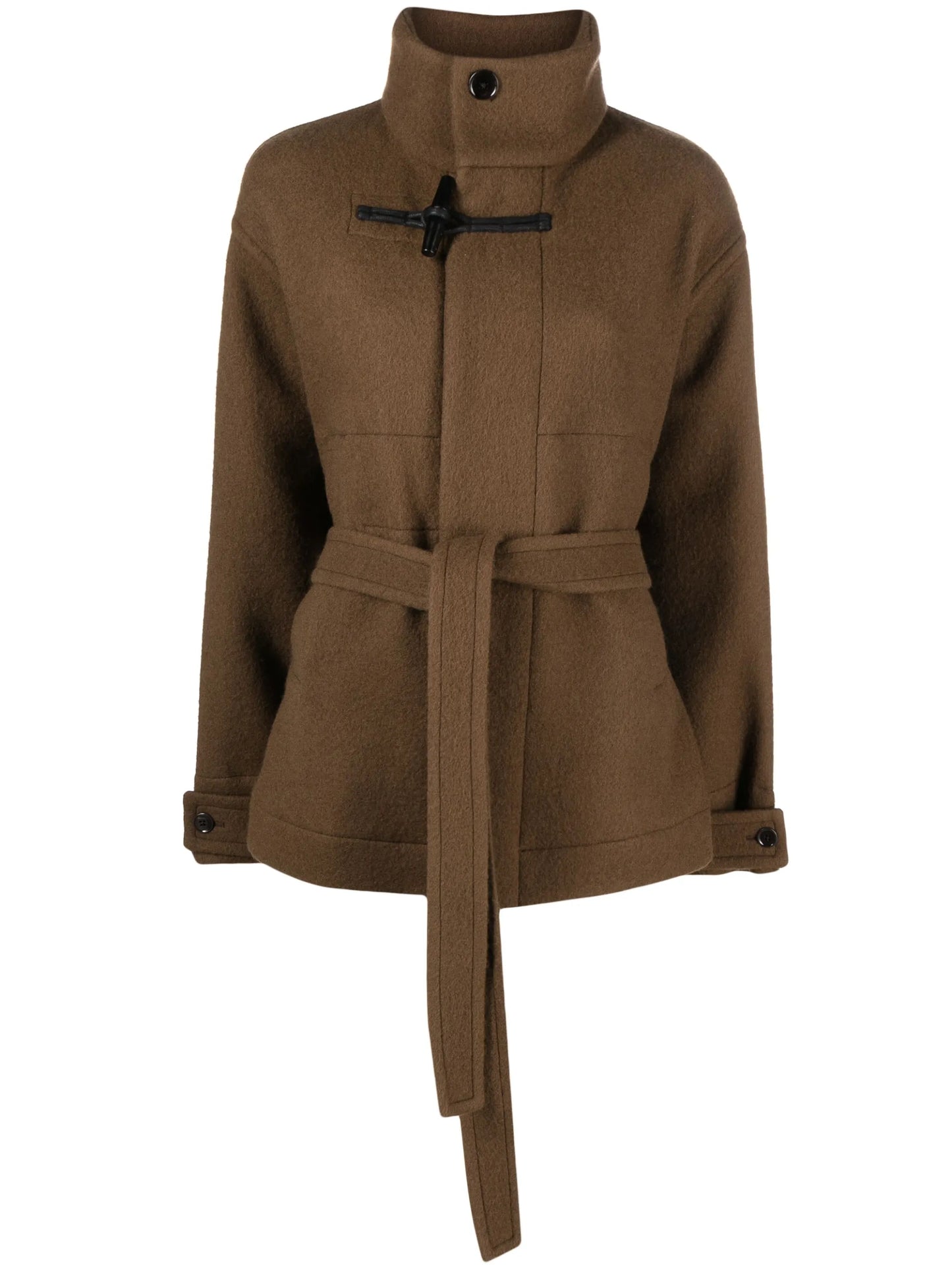 virgin-wool duffle jacket