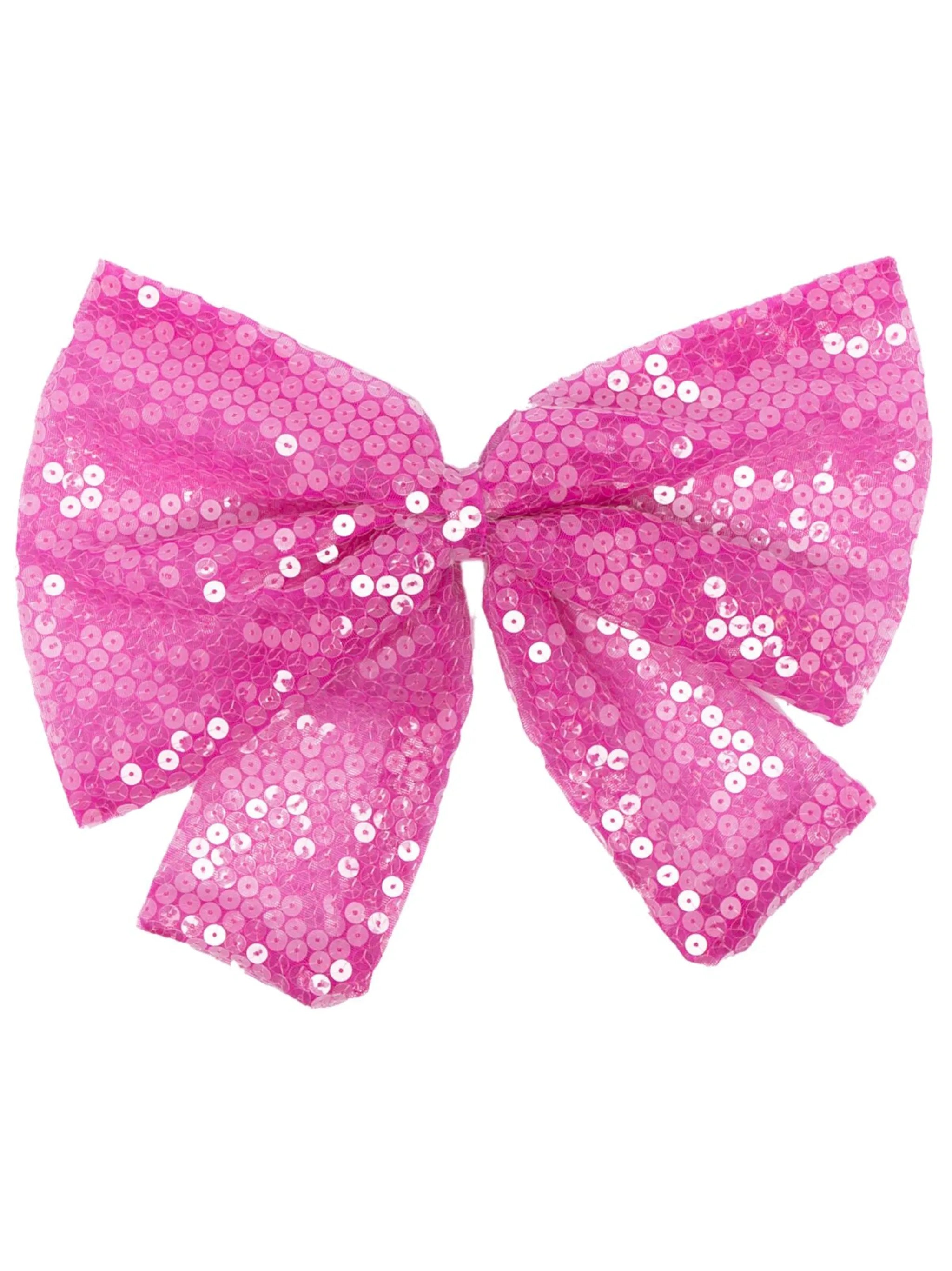 sequin-embellished bow hair clip