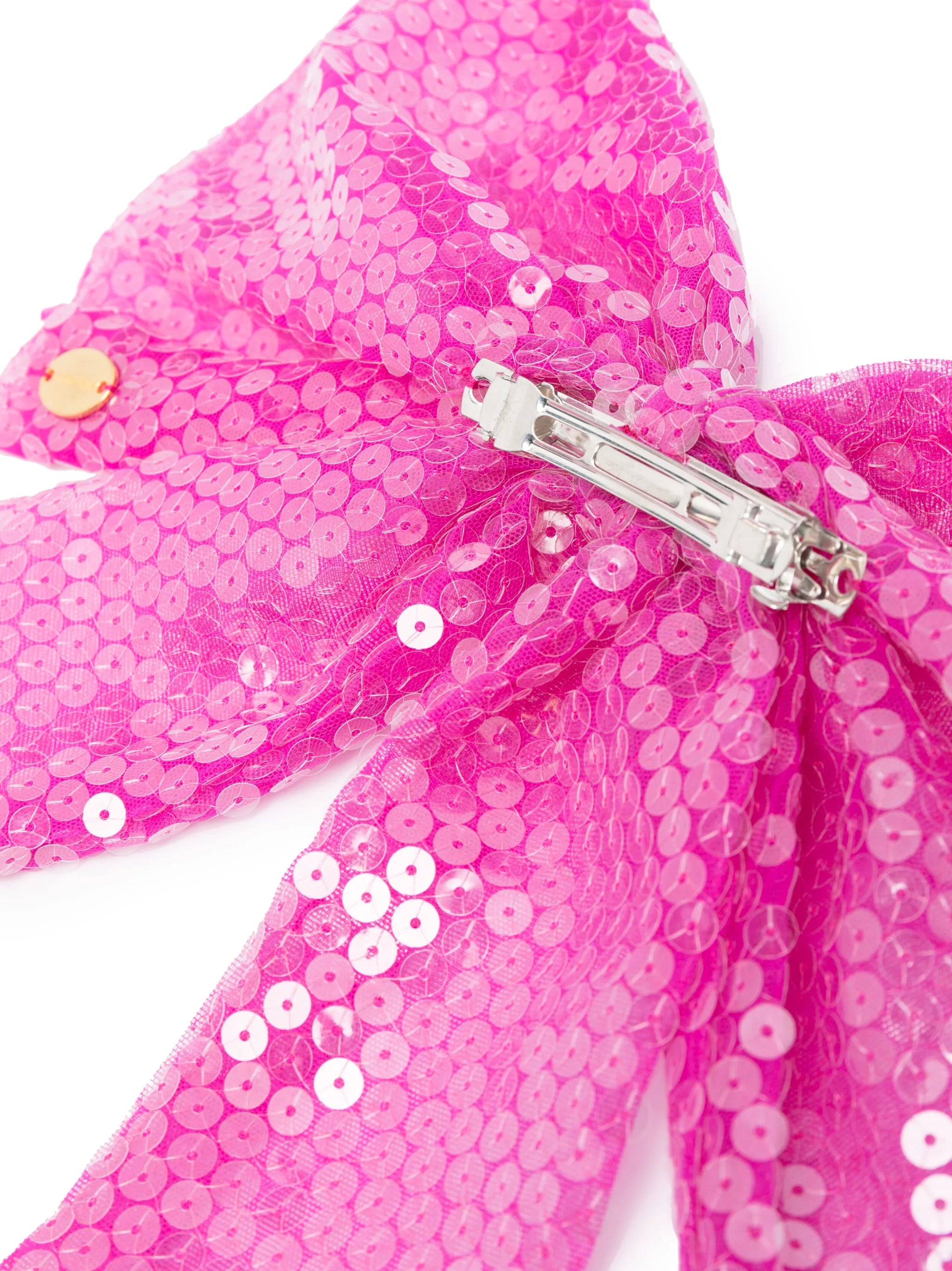 sequin-embellished bow hair clip