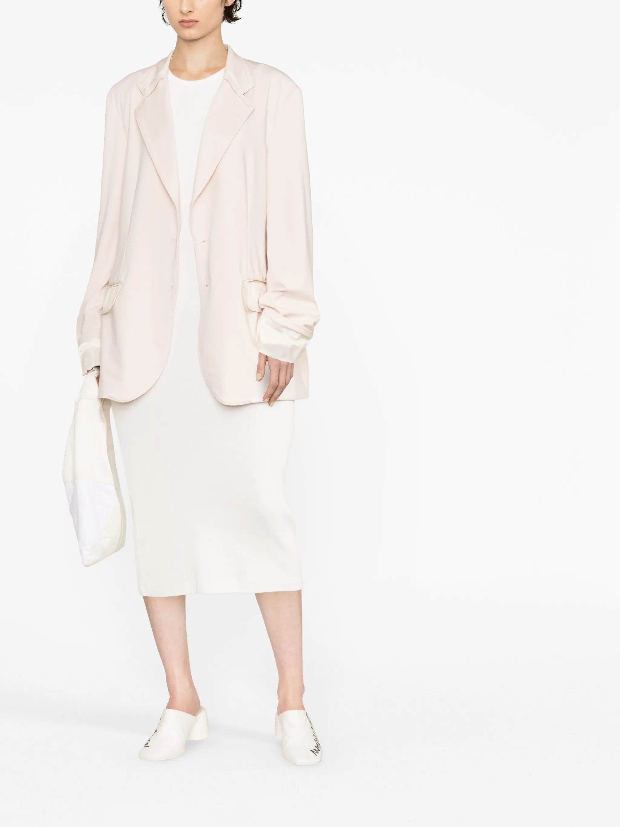 long-sleeve single-breasted blazer