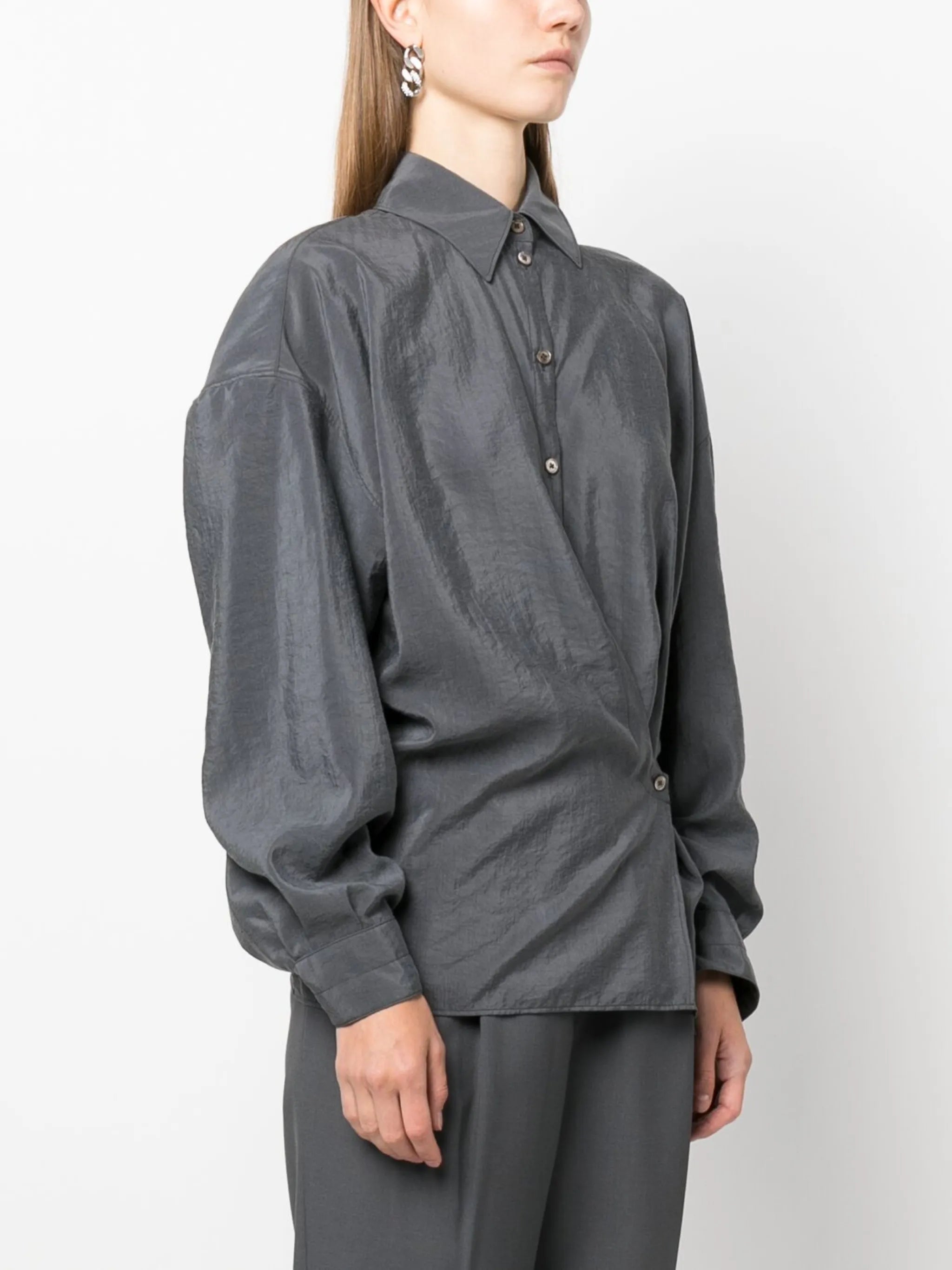 Twisted asymmetric shirt