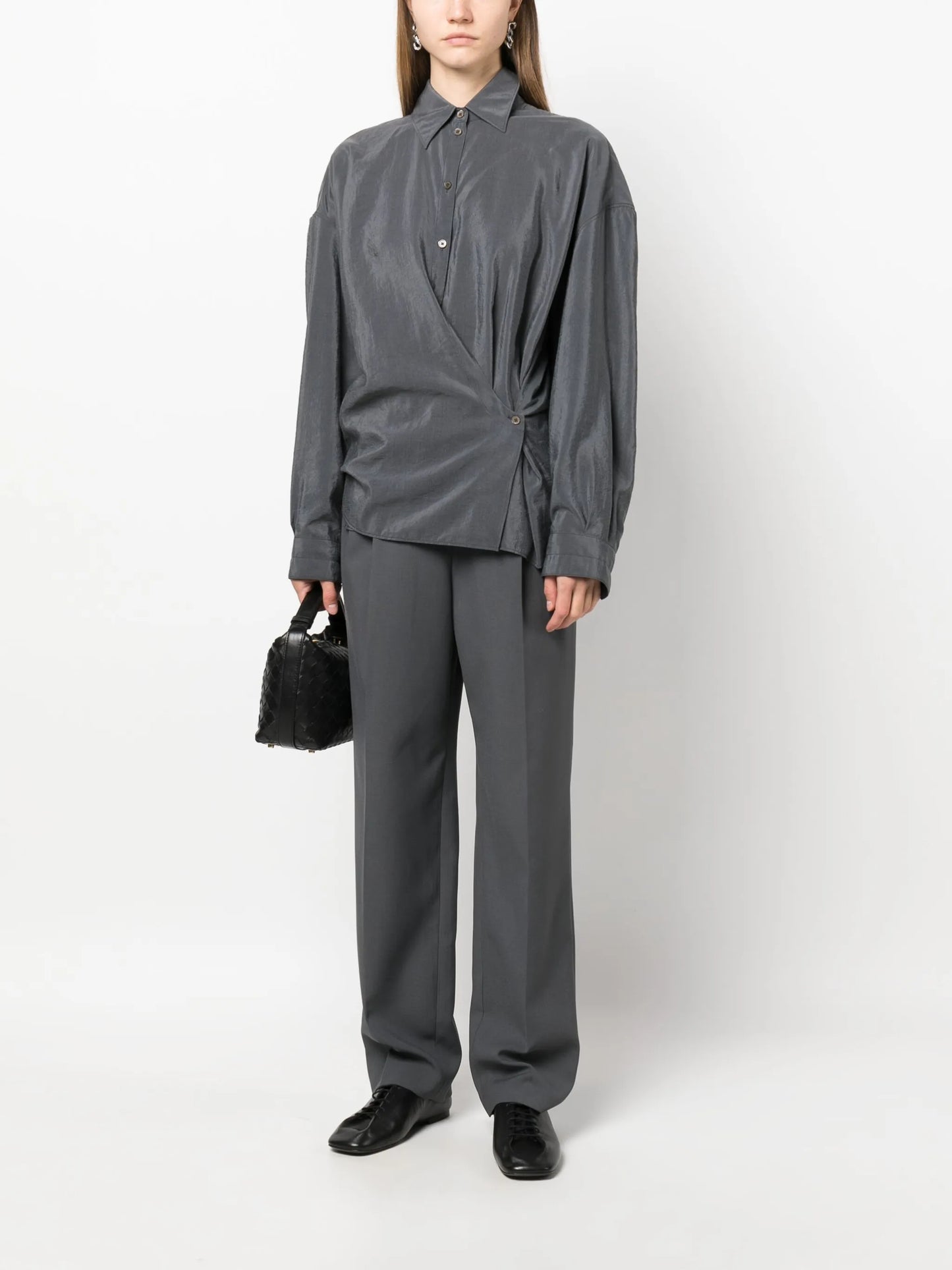 Twisted asymmetric shirt