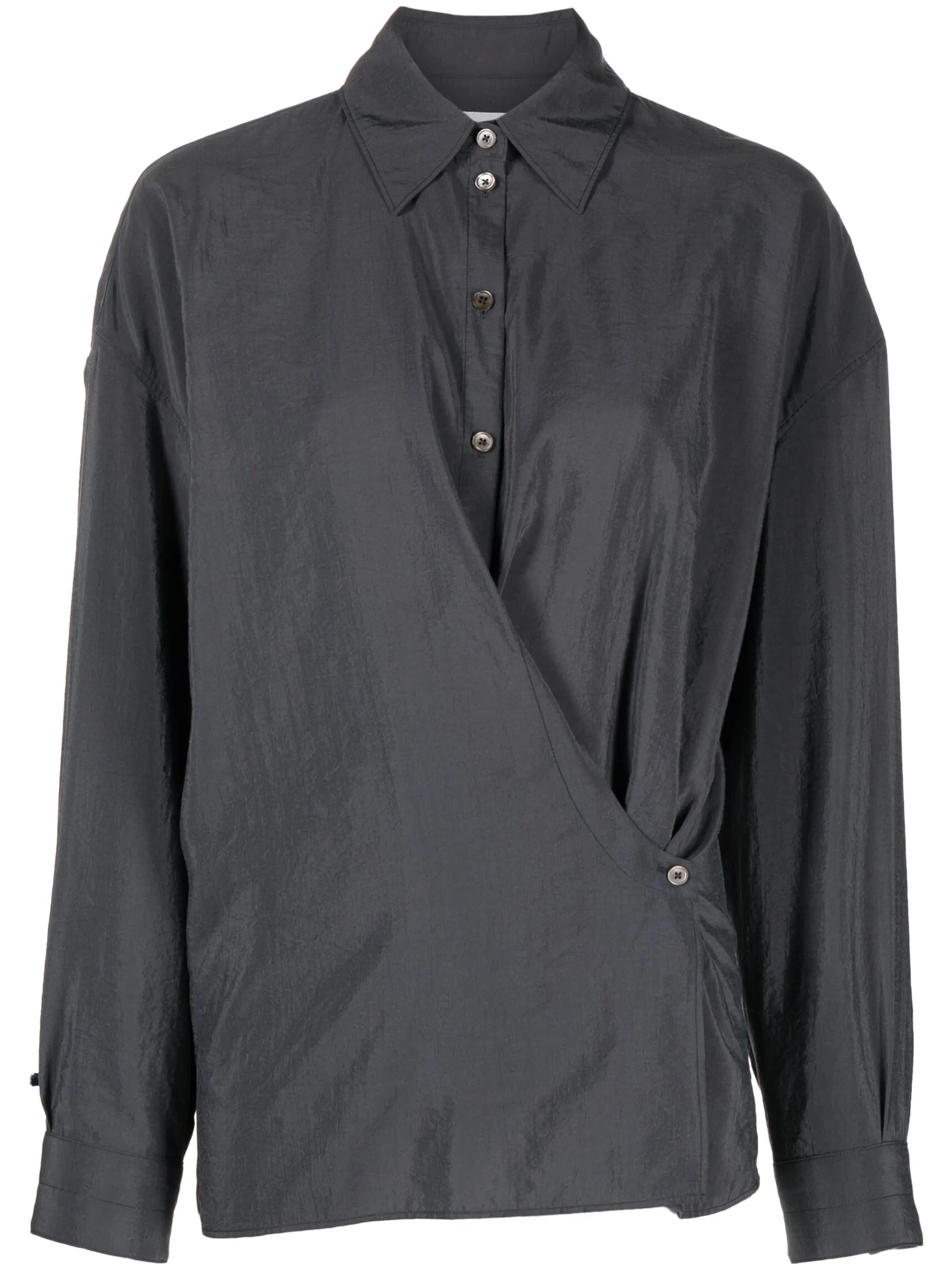 Twisted asymmetric shirt