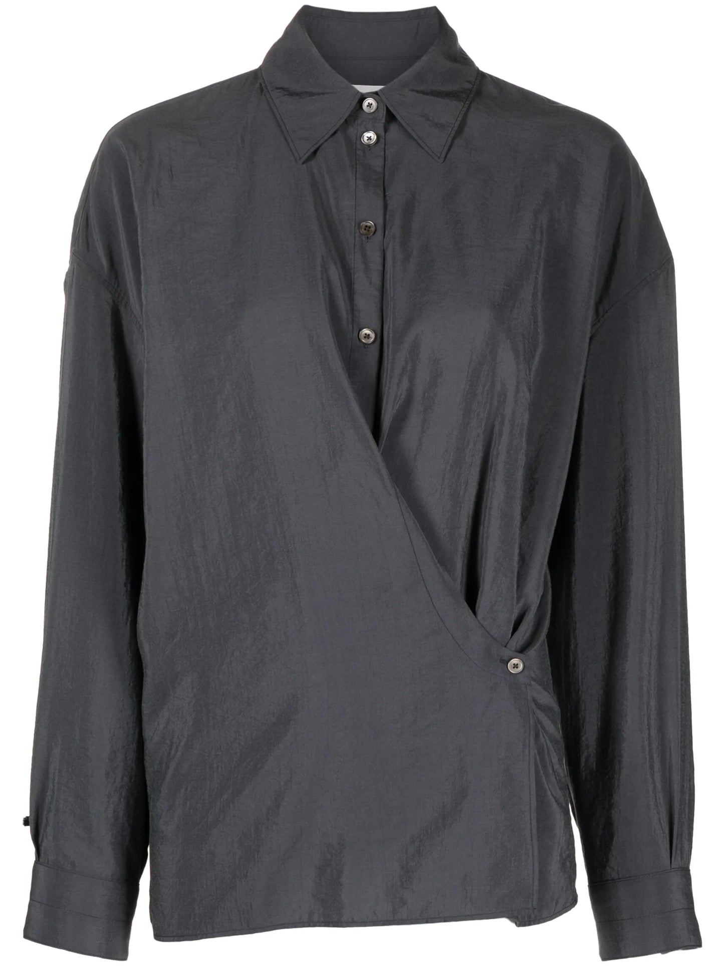 Twisted asymmetric shirt