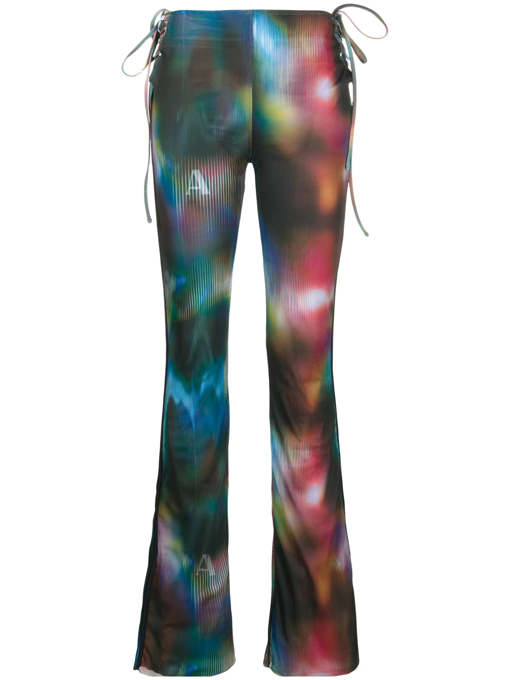 Interlude mesh flared trousers