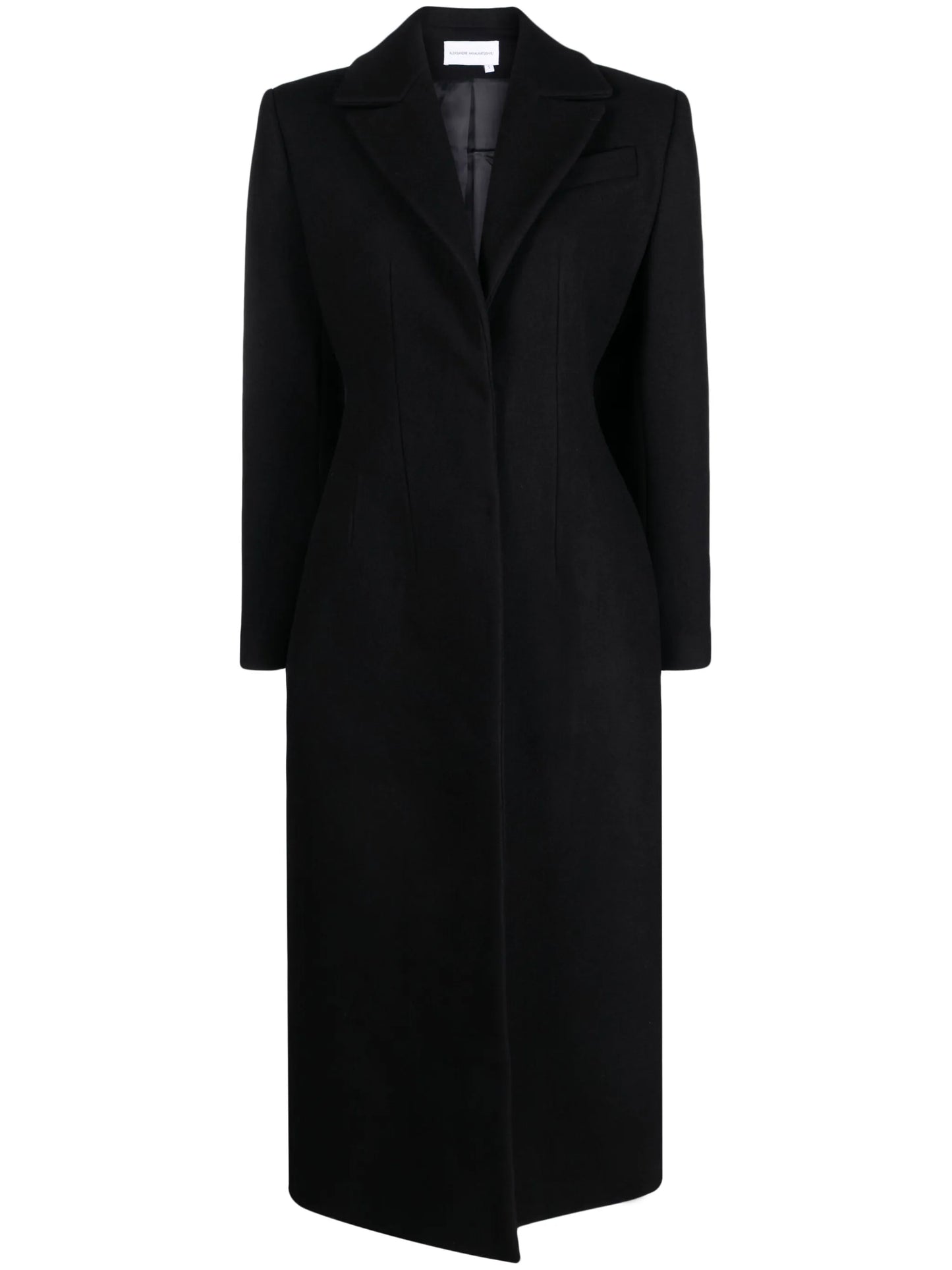 single-breasted long coat