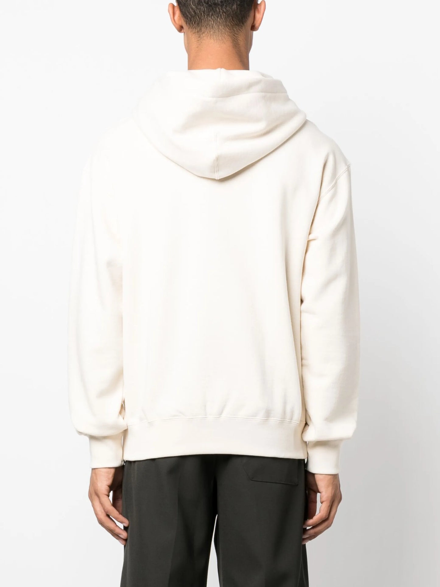 logo-print cotton hoodie