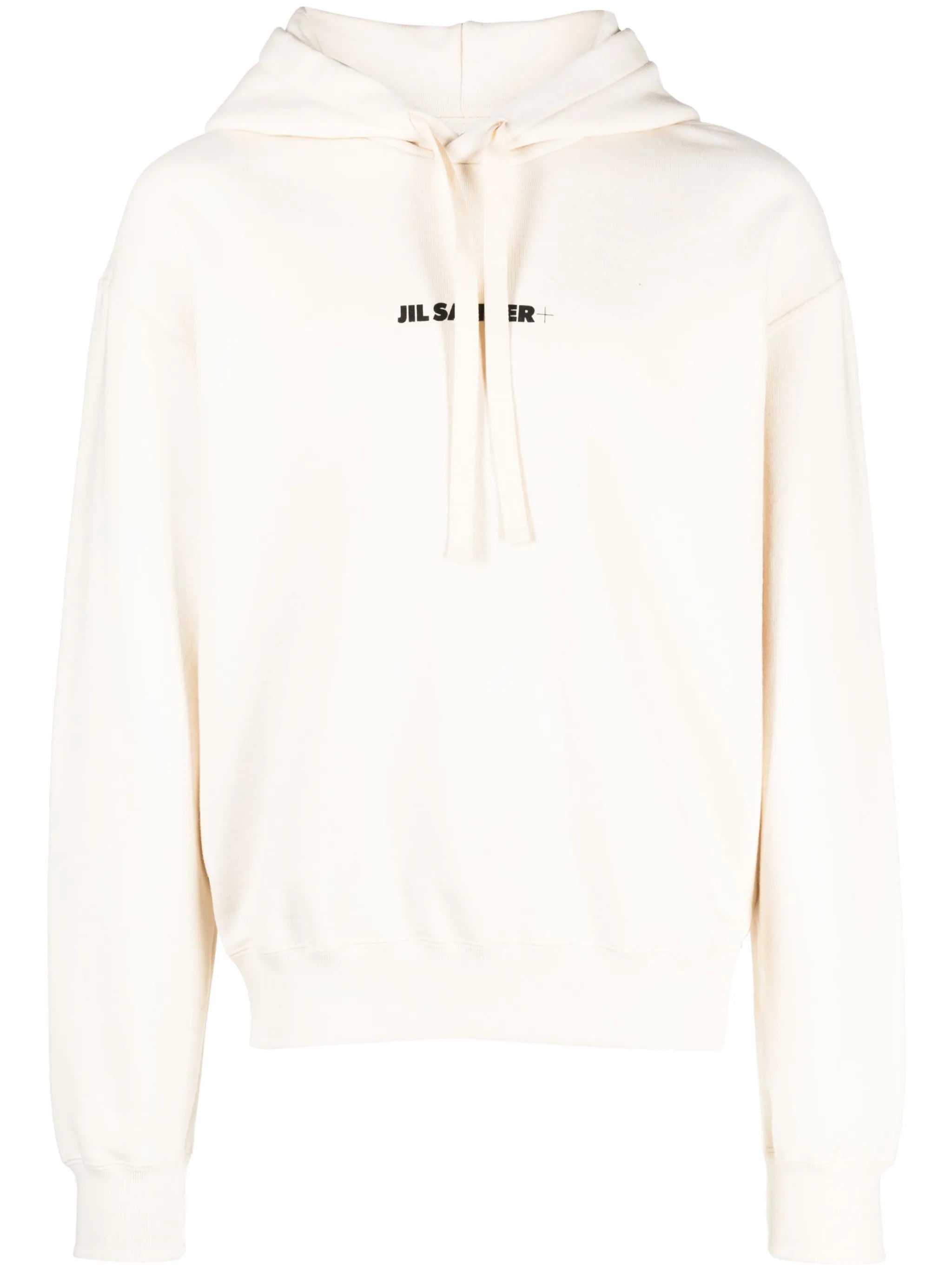 logo-print cotton hoodie