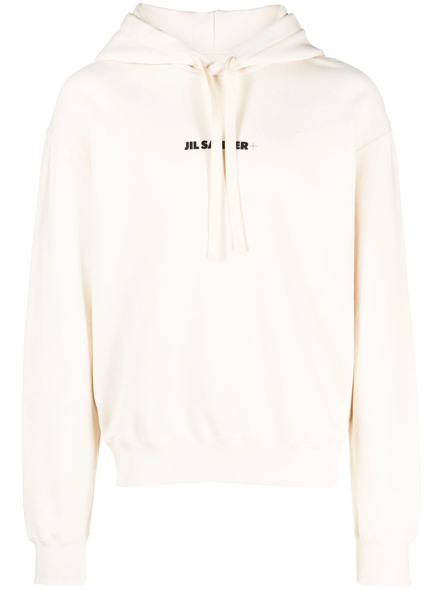 logo-print cotton hoodie