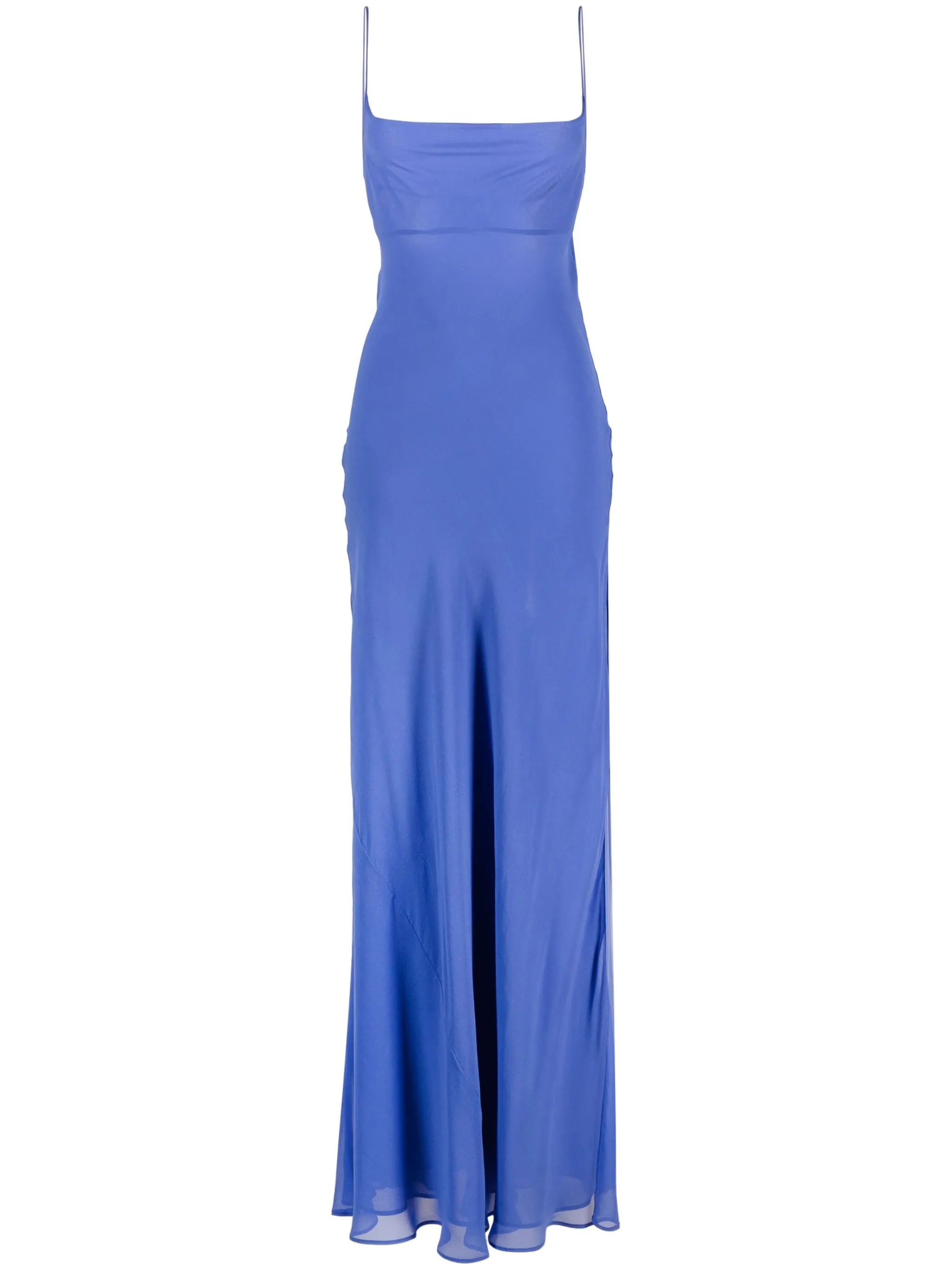 silk-chiffon maxi slip dress