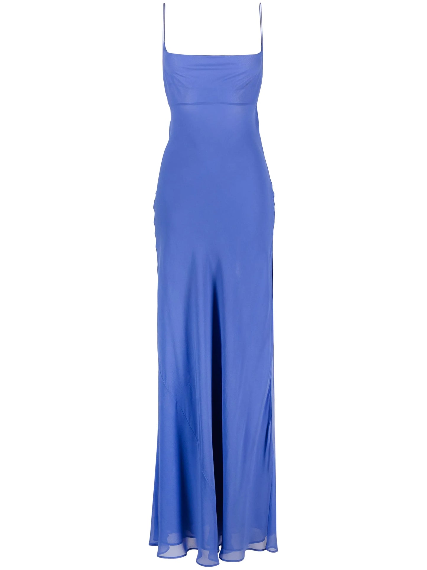 silk-chiffon maxi slip dress