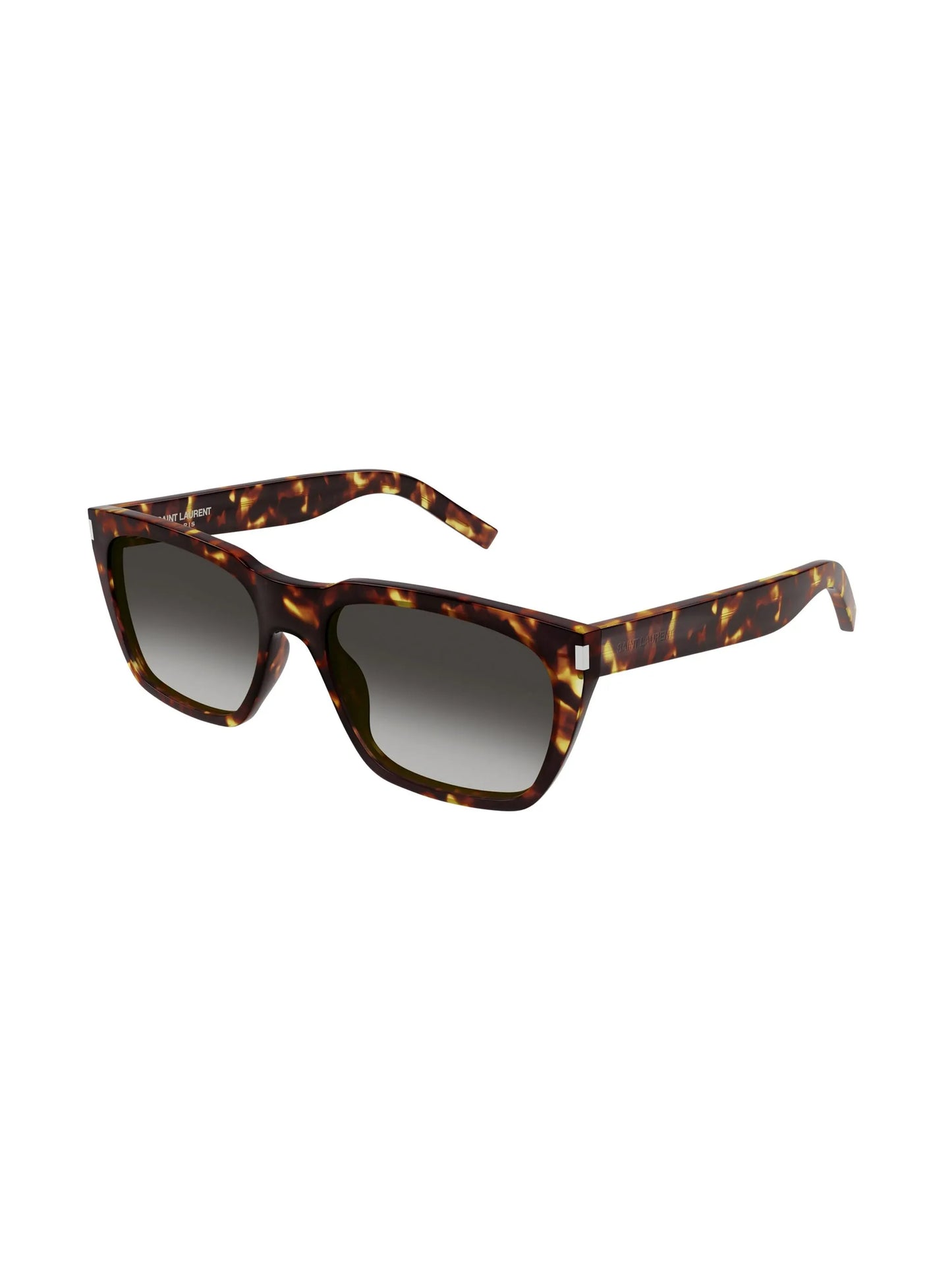 tortoiseshell-effect rectangle-frame sunglasses
