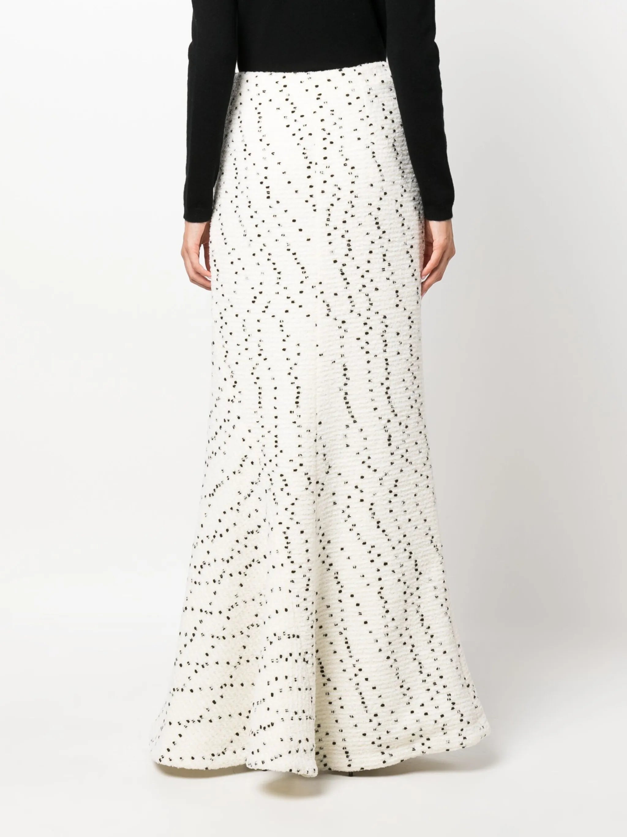 bouclé maxi skirt