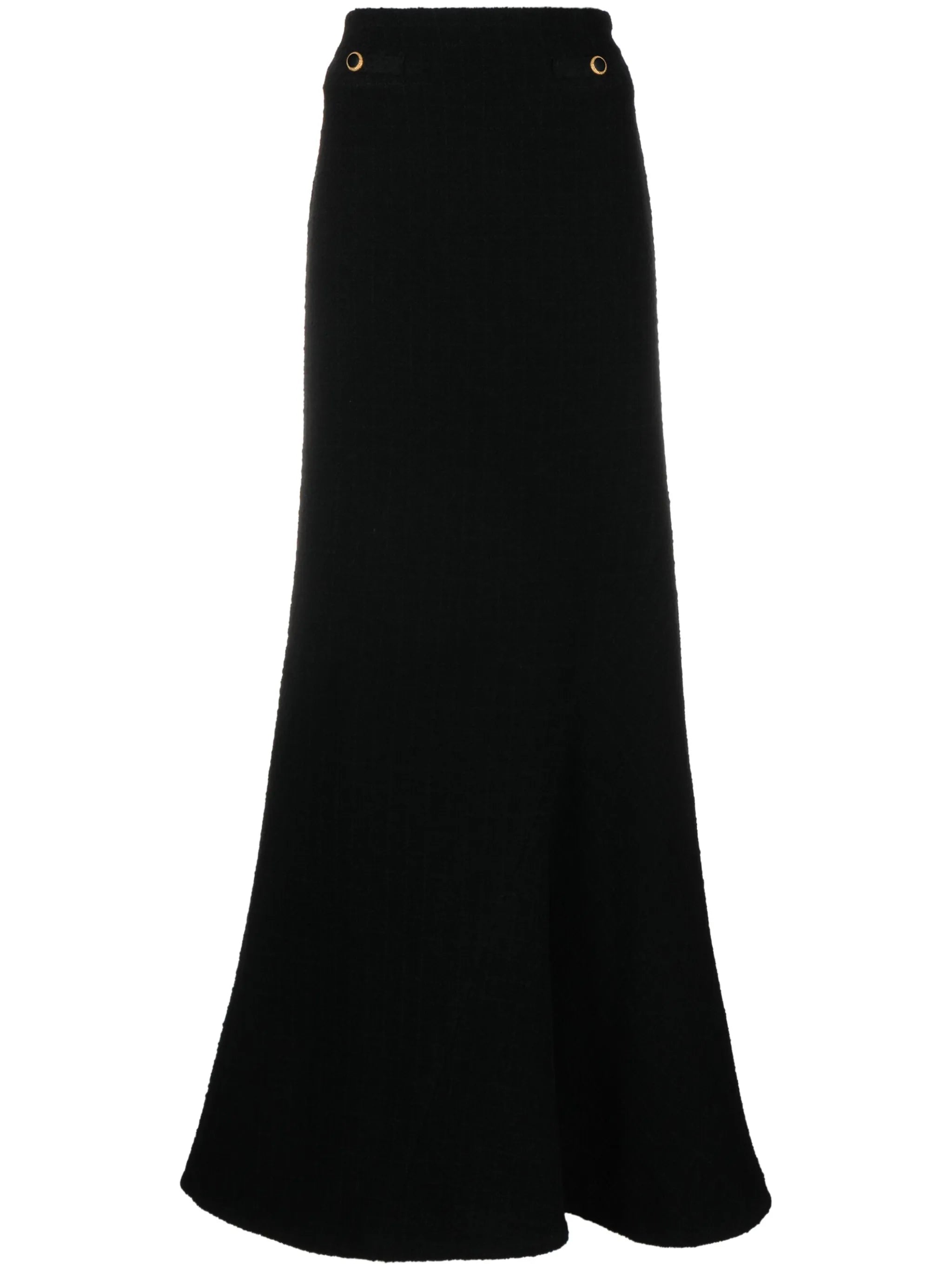 bouclé maxi skirt