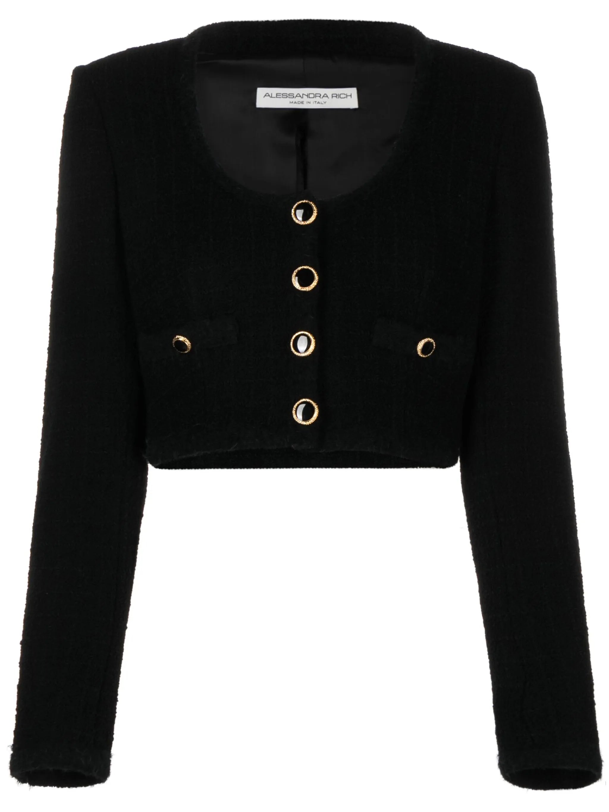 cropped bouclé jacket