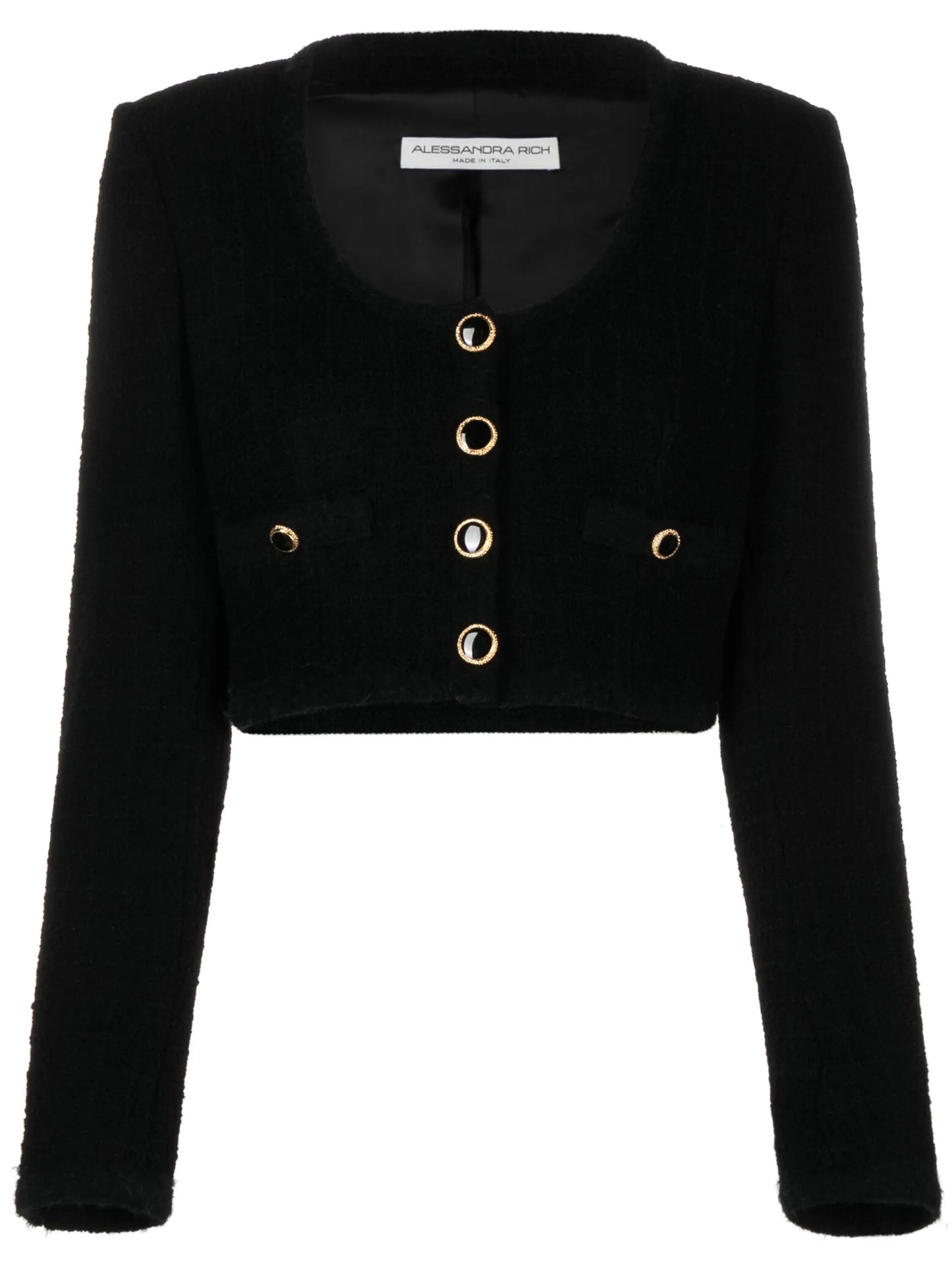 cropped bouclé jacket