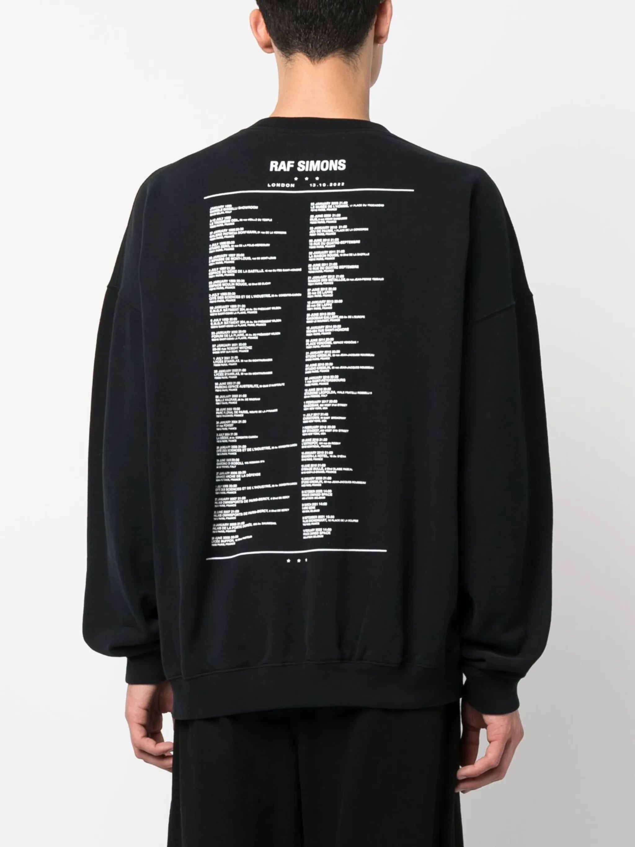 tour-print fleece cardigan