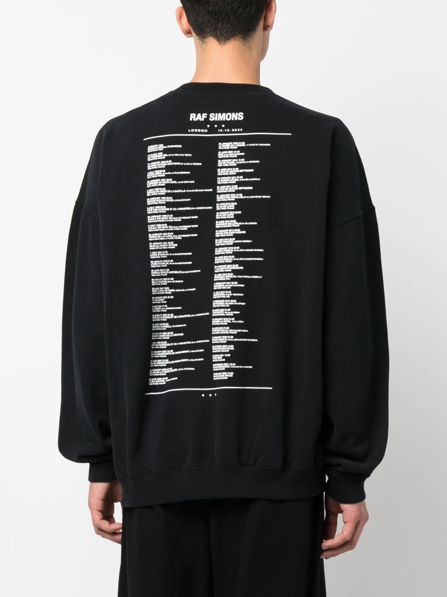 tour-print fleece cardigan