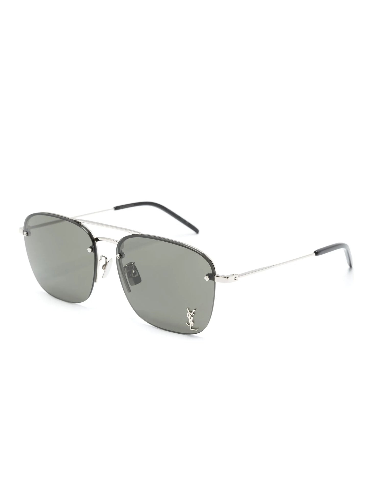logo-plaque pilot-frame sunglasses