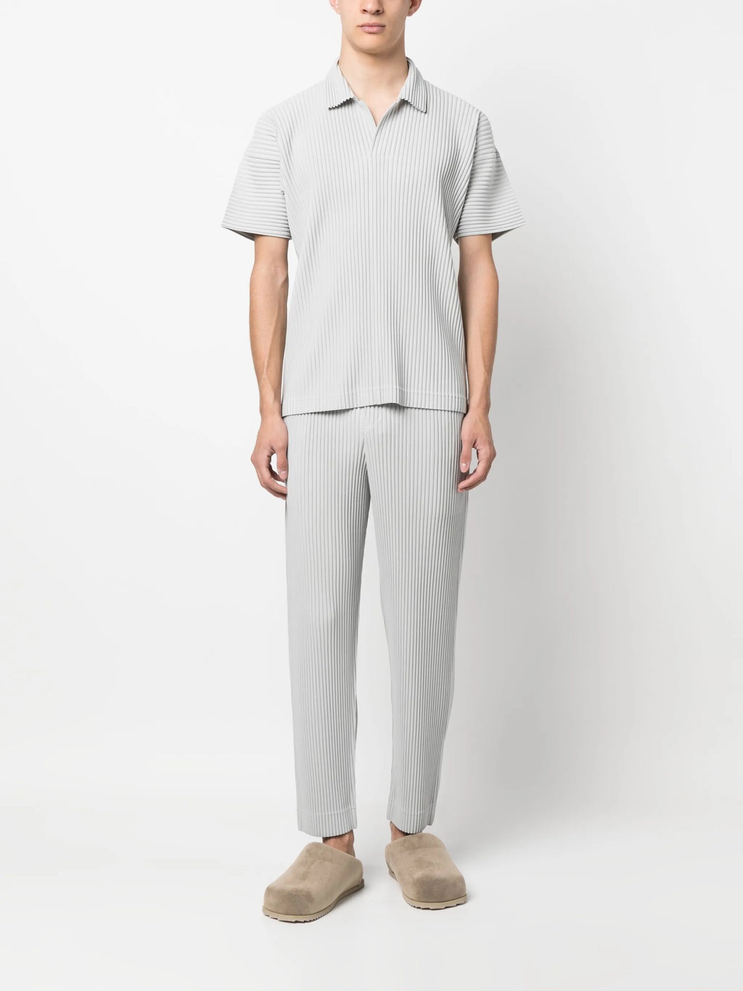 short-sleeve ribbed T-shirt