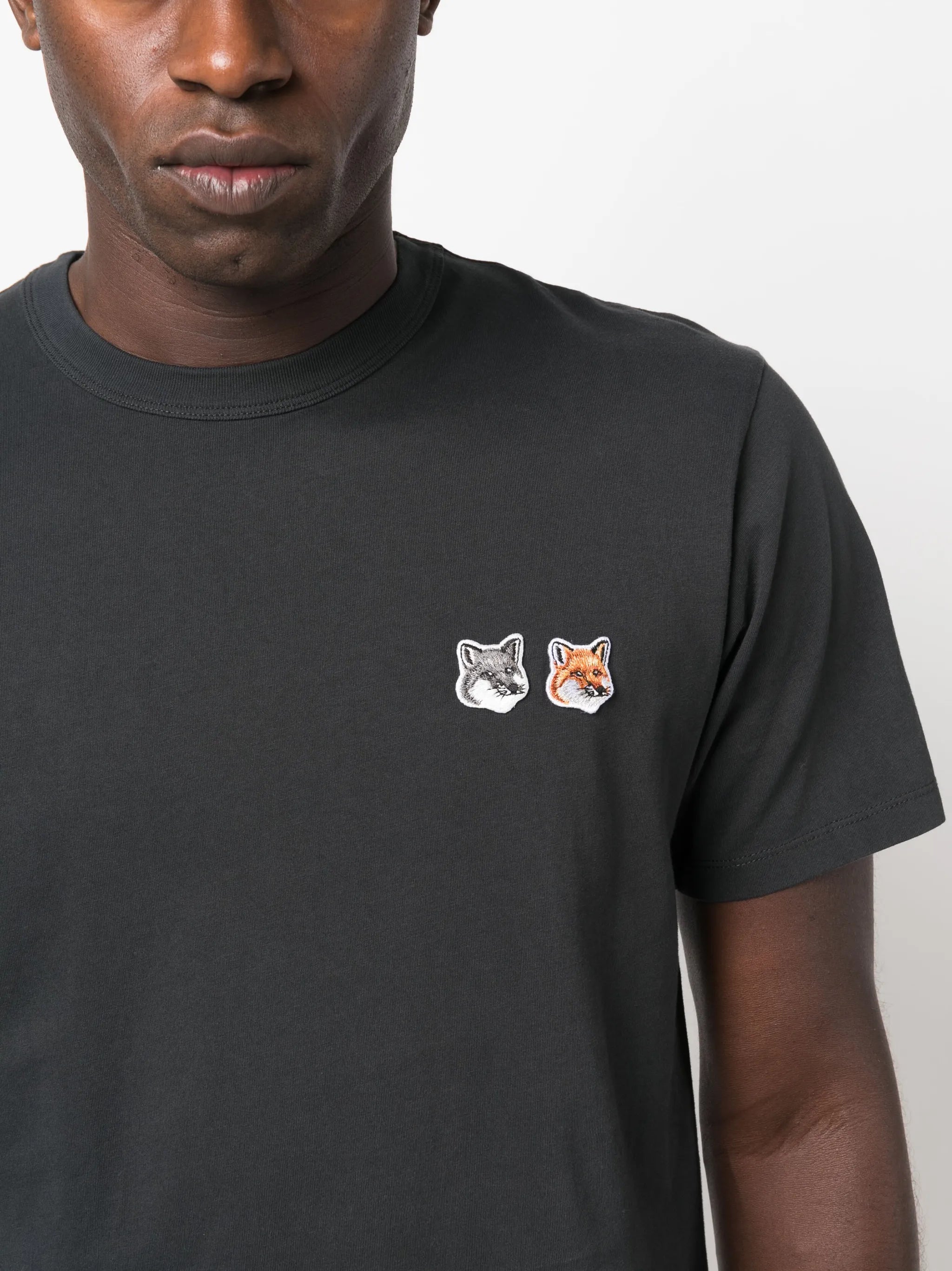 Signature fox motif cotton T-shirt