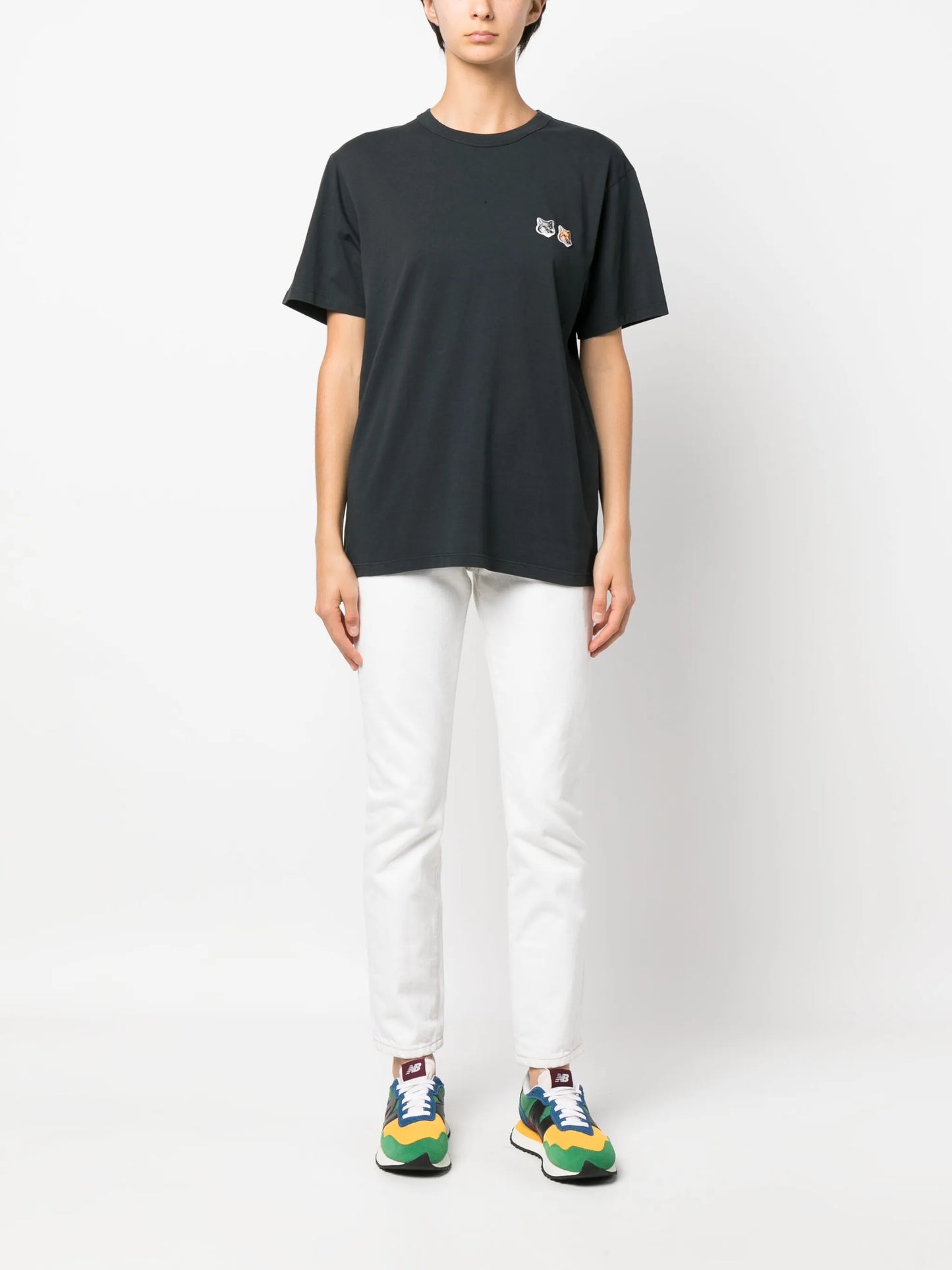 Signature fox motif cotton T-shirt