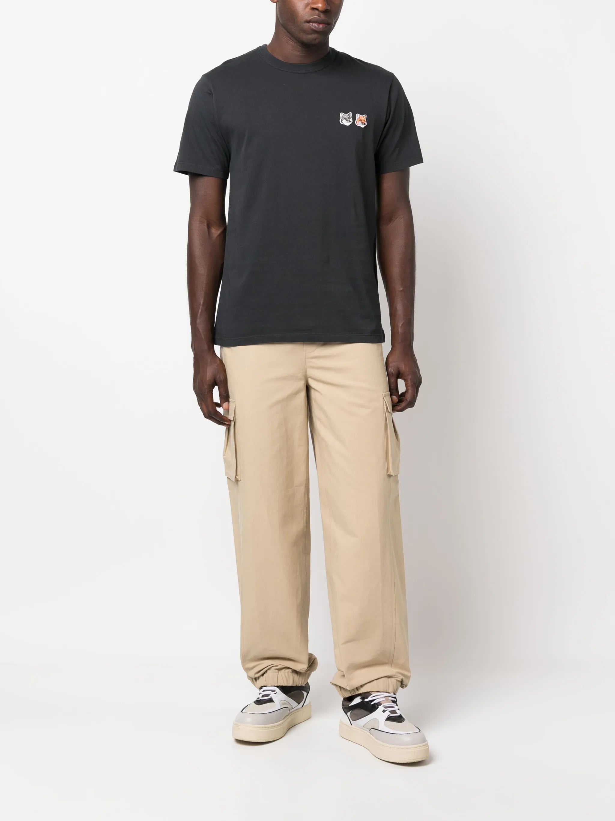 Signature fox motif cotton T-shirt