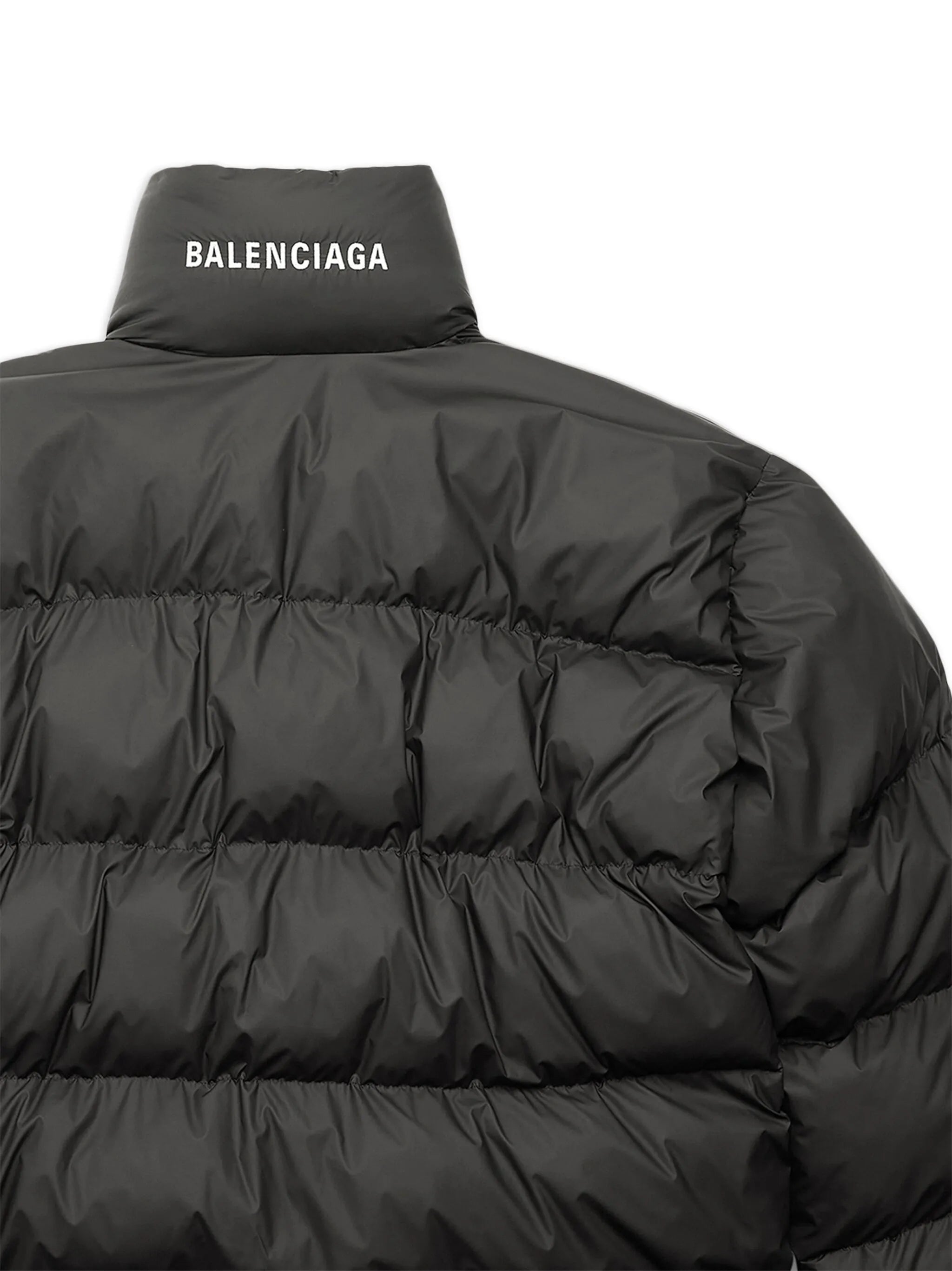 logo-print puffer jacket