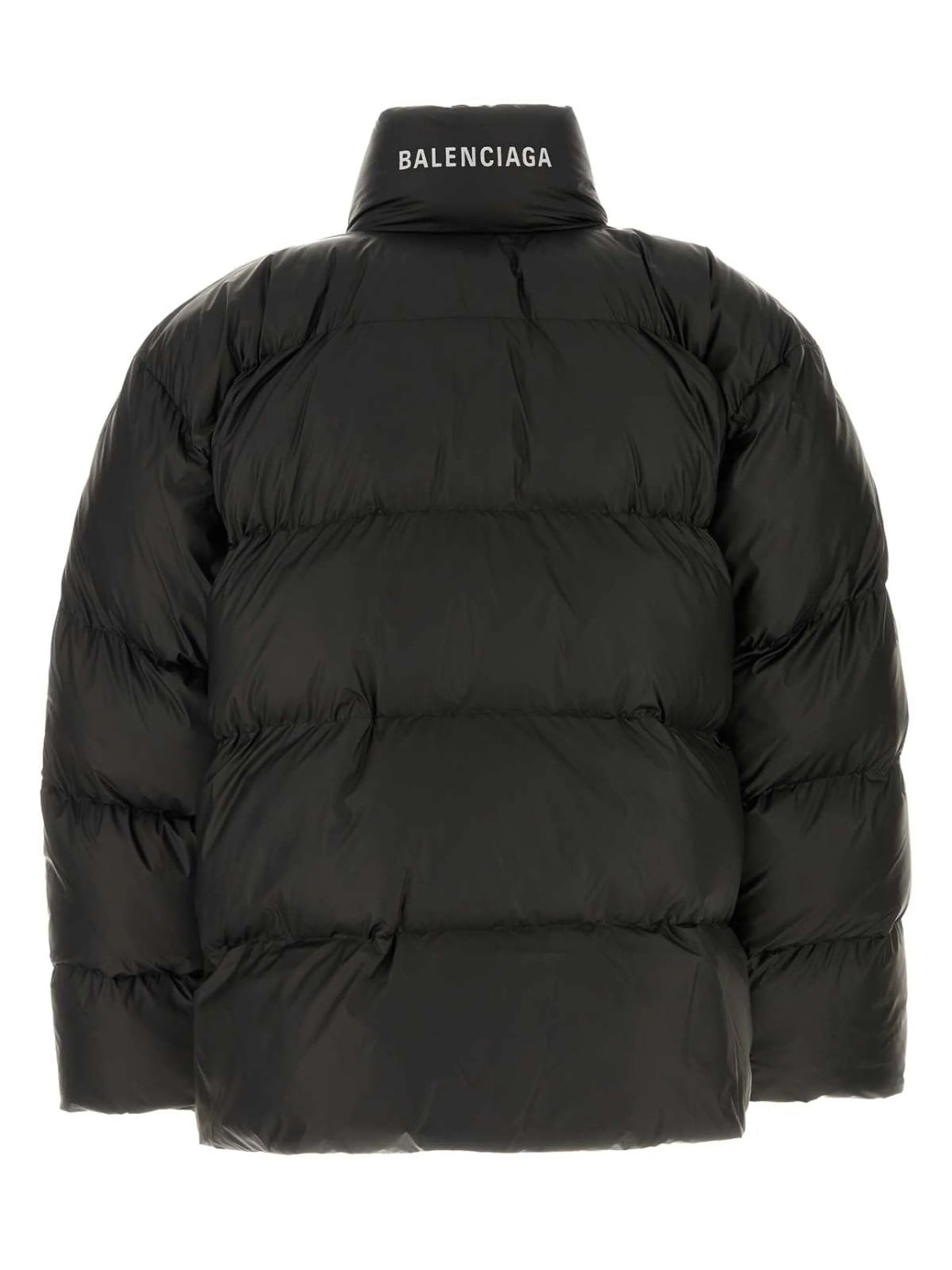 logo-print puffer jacket