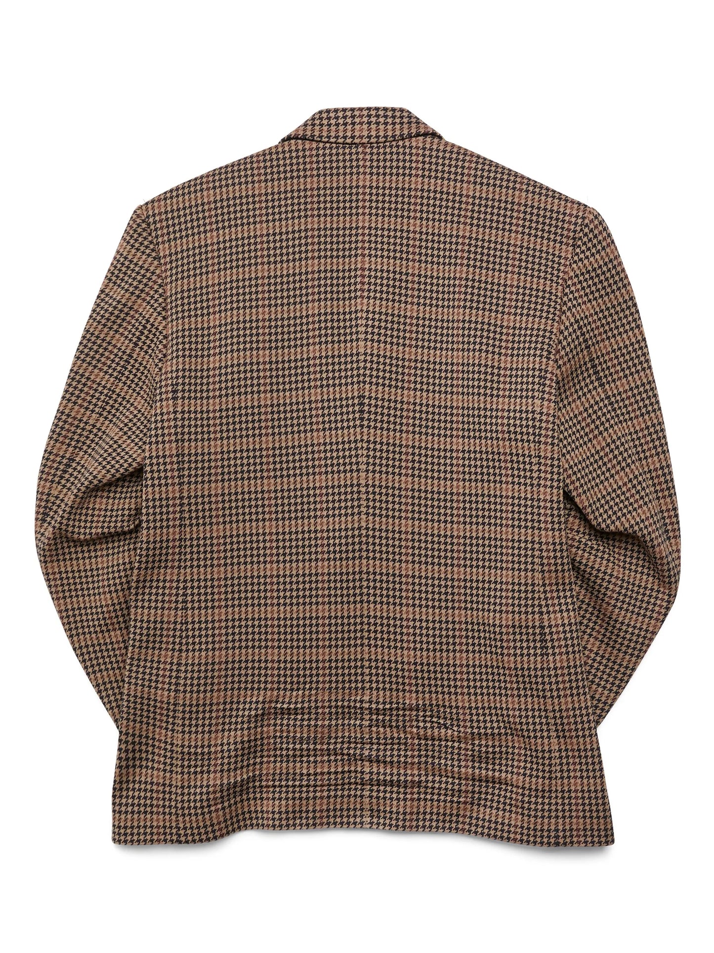 single-breasted check-pattern blazer