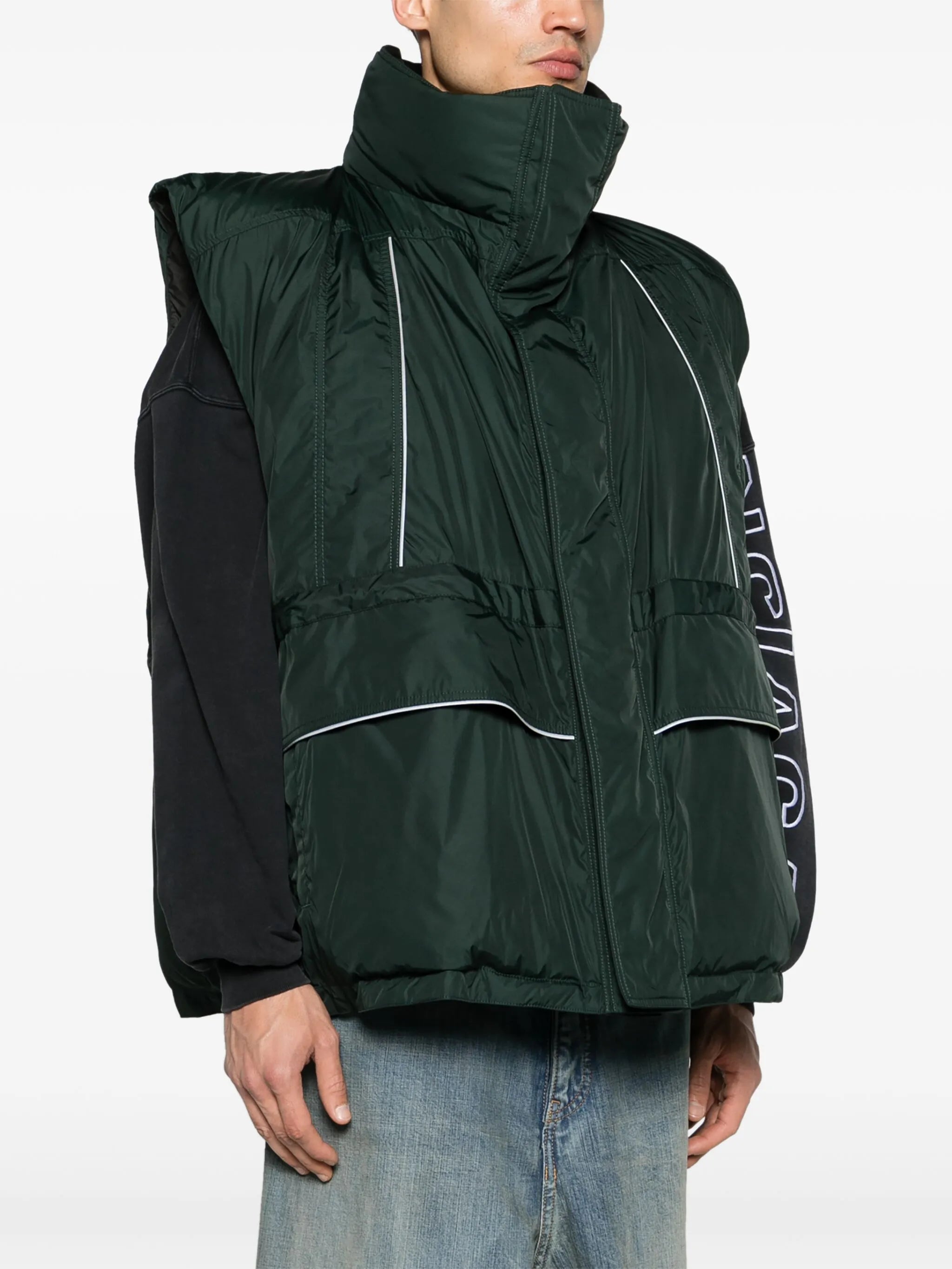 logo-print gilet