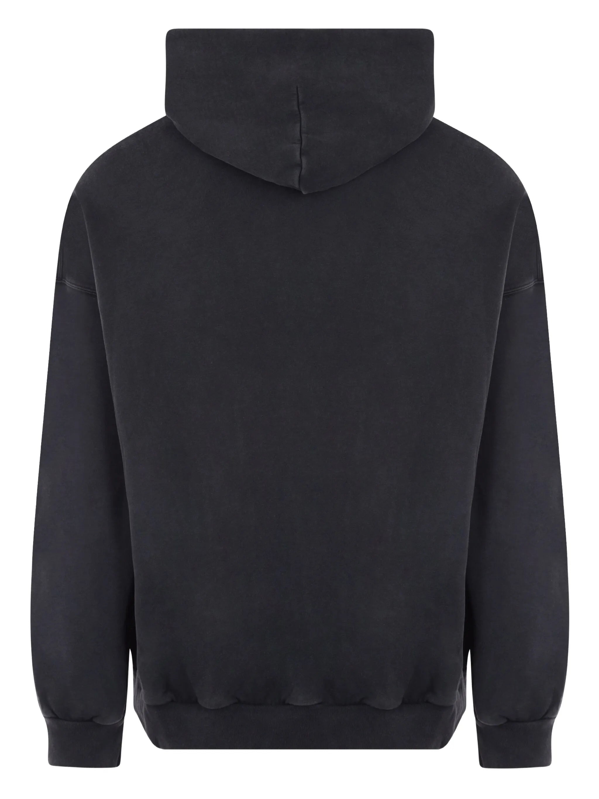 logo-embroidered cotton hoodie