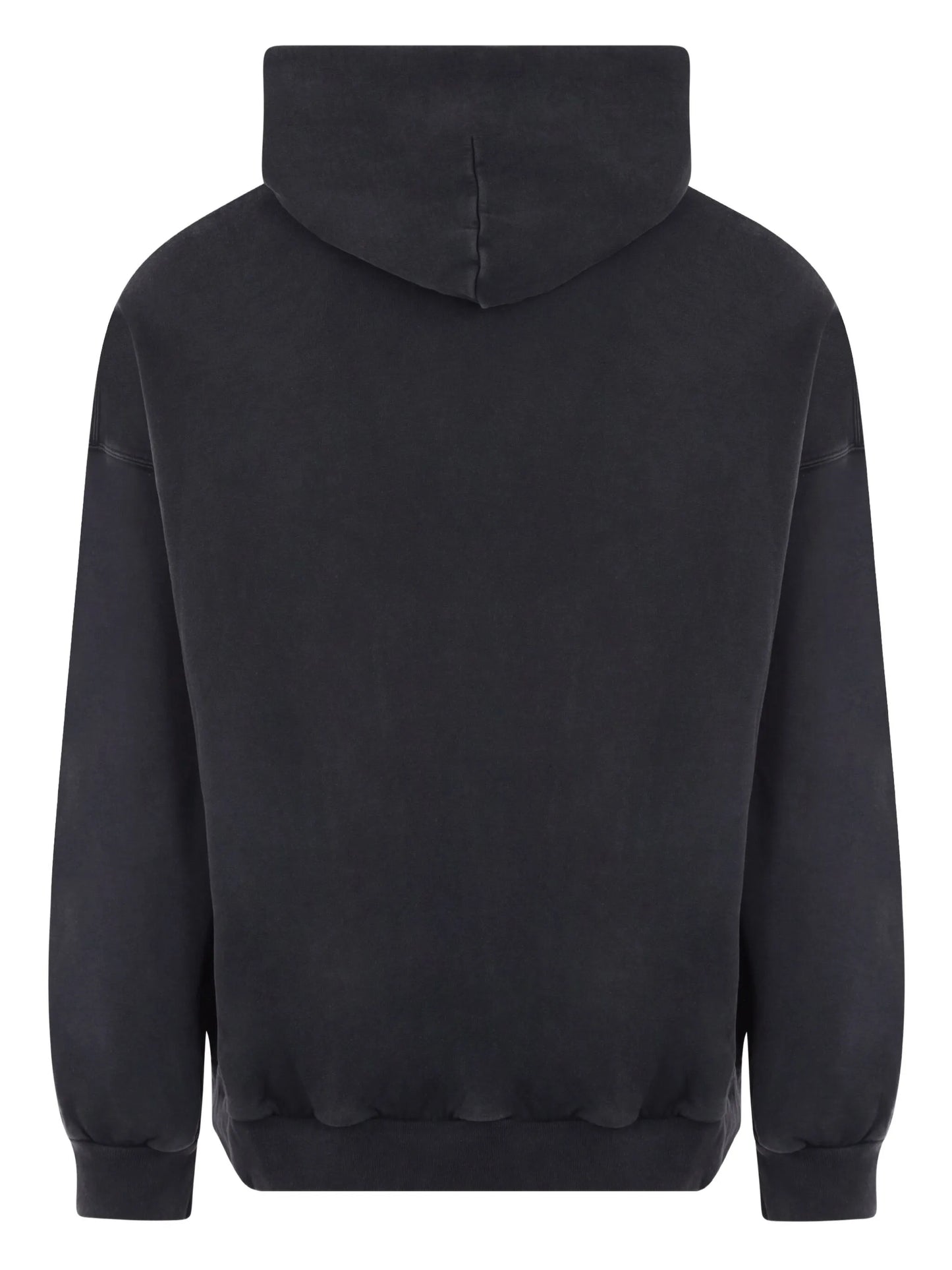 logo-embroidered cotton hoodie