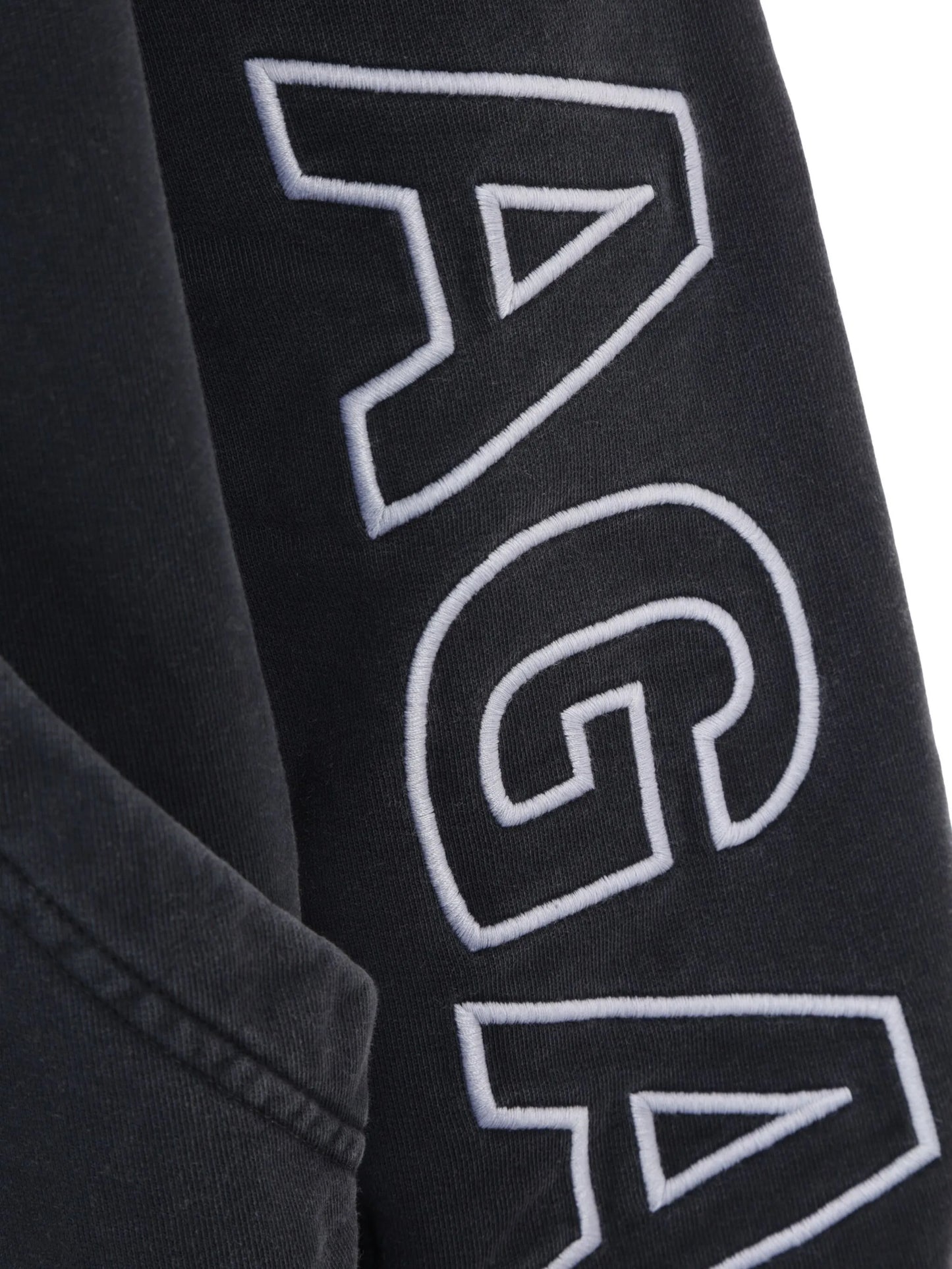logo-embroidered cotton hoodie
