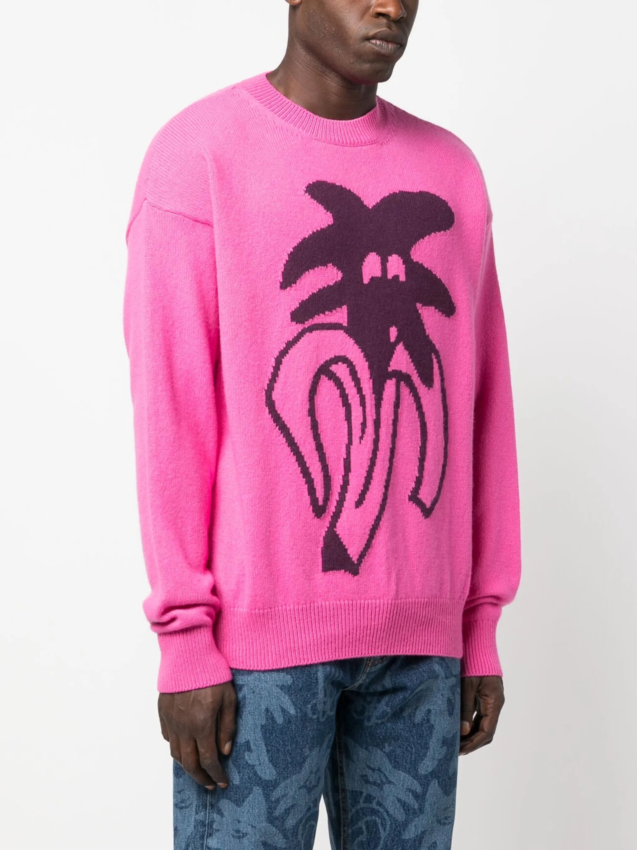 Jimmy intarsia-knit jumper